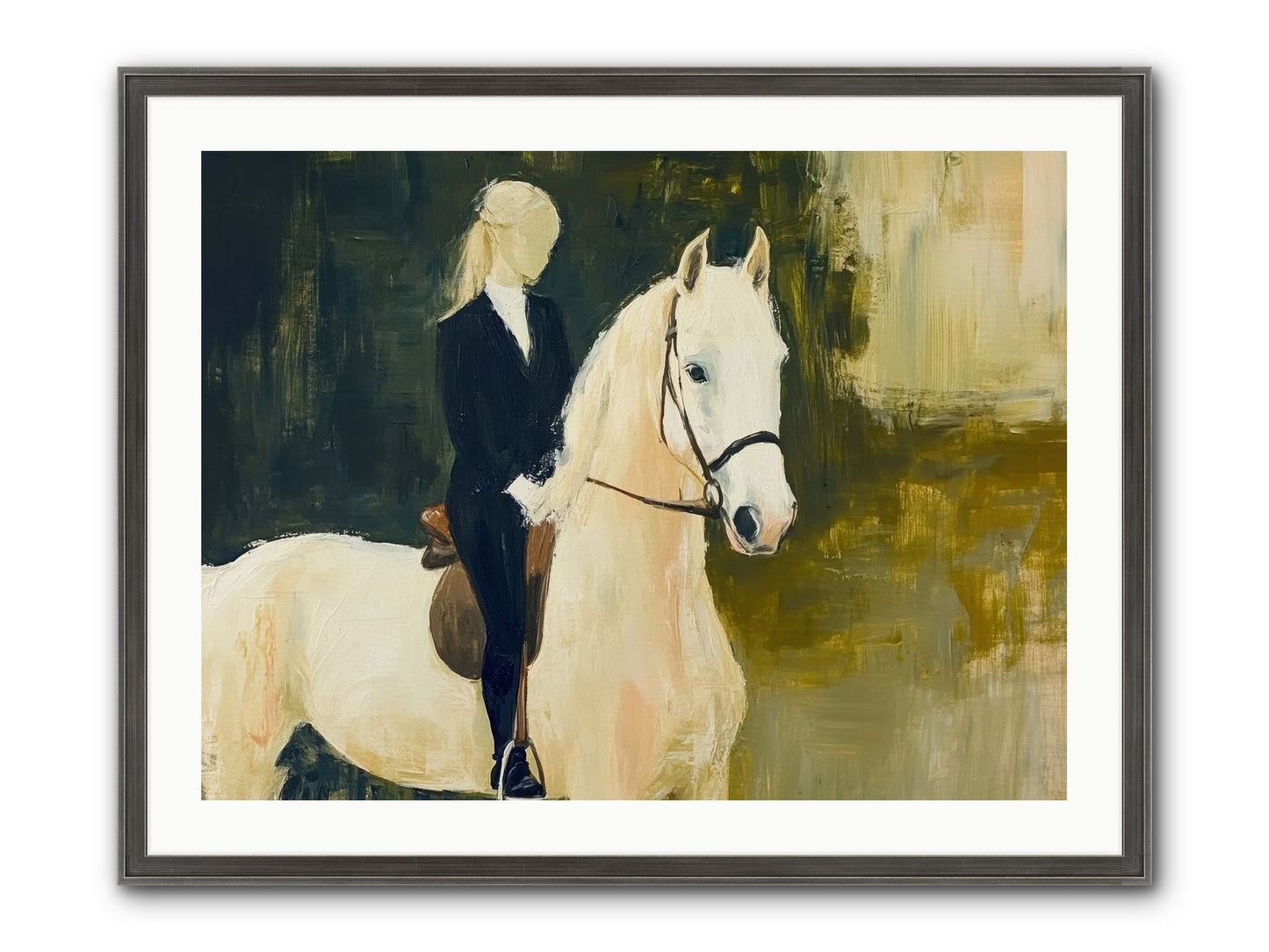 Velvet Willow Framed Print - Slimwoods Black/Silver 32x24