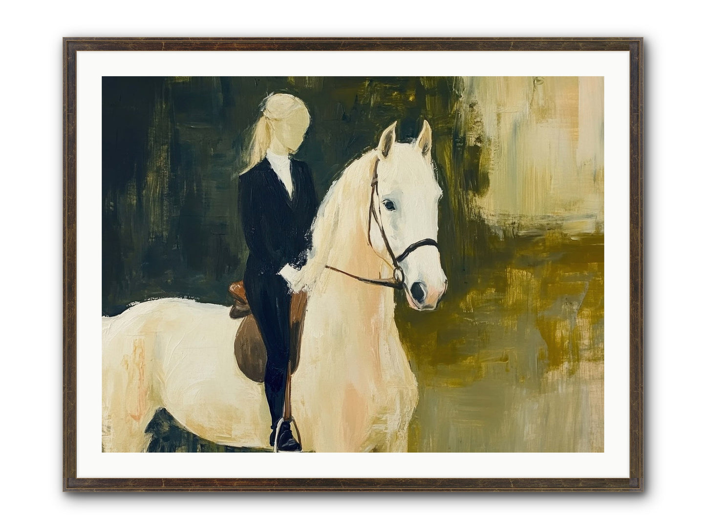 Velvet Willow Framed Print - Slimwoods Black/Gold 40x30