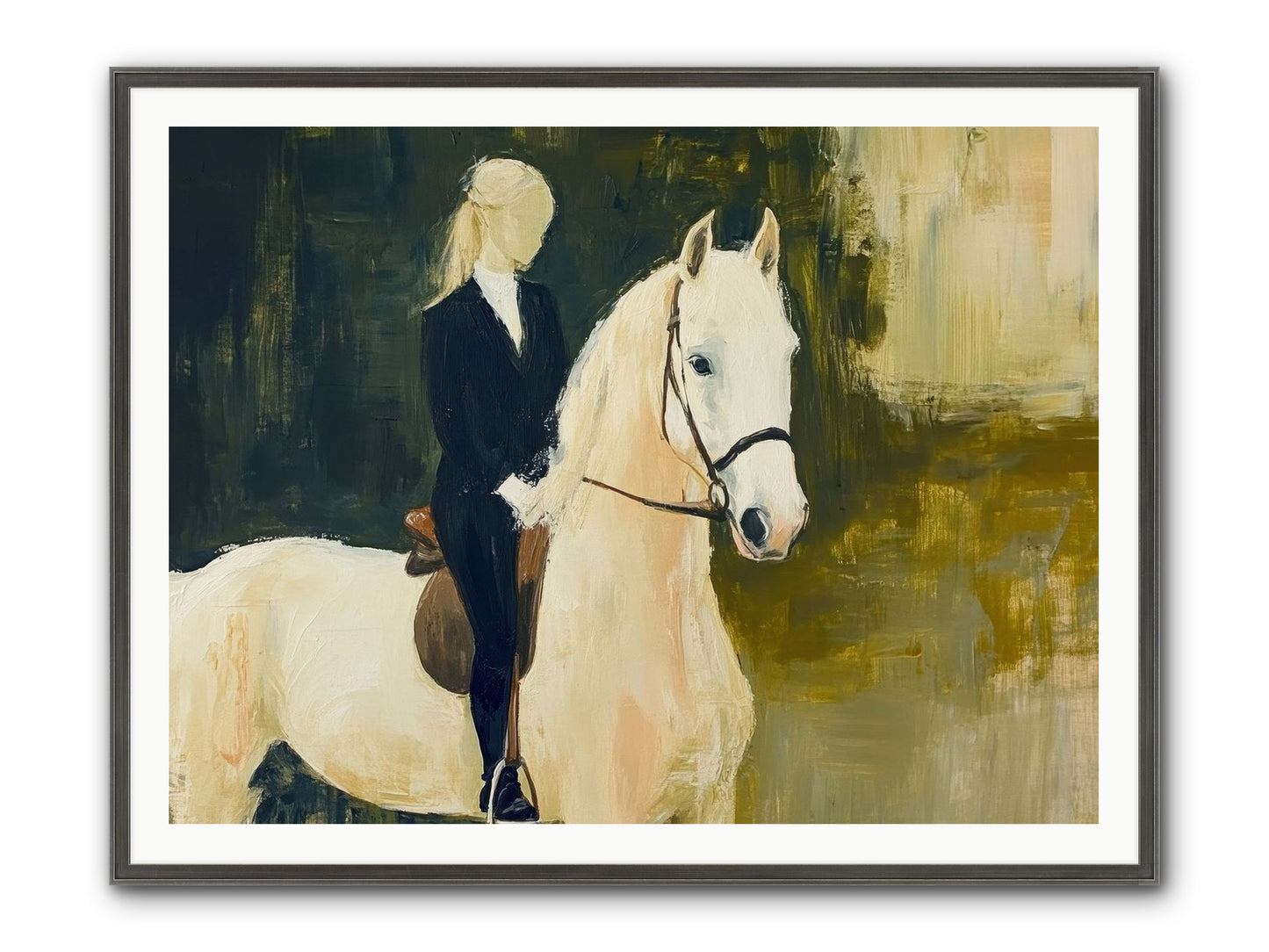 Velvet Willow Framed Print - Slimwoods Black/Silver 48x36