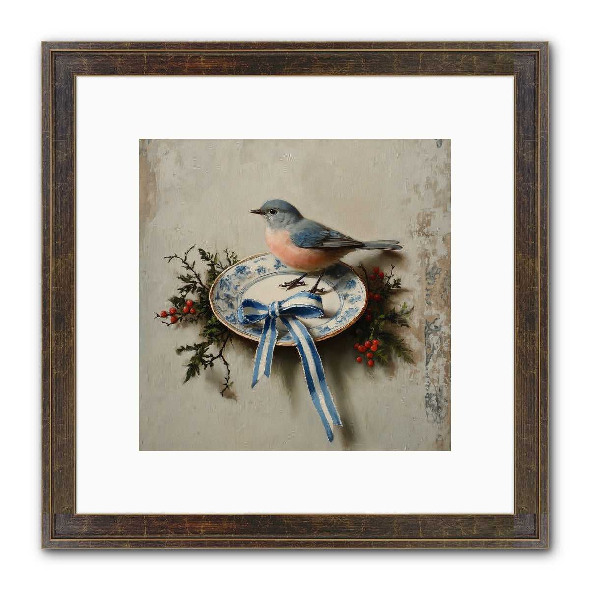 Velvet WIngs Framed Print - Slimwoods Black/Gold 10x10