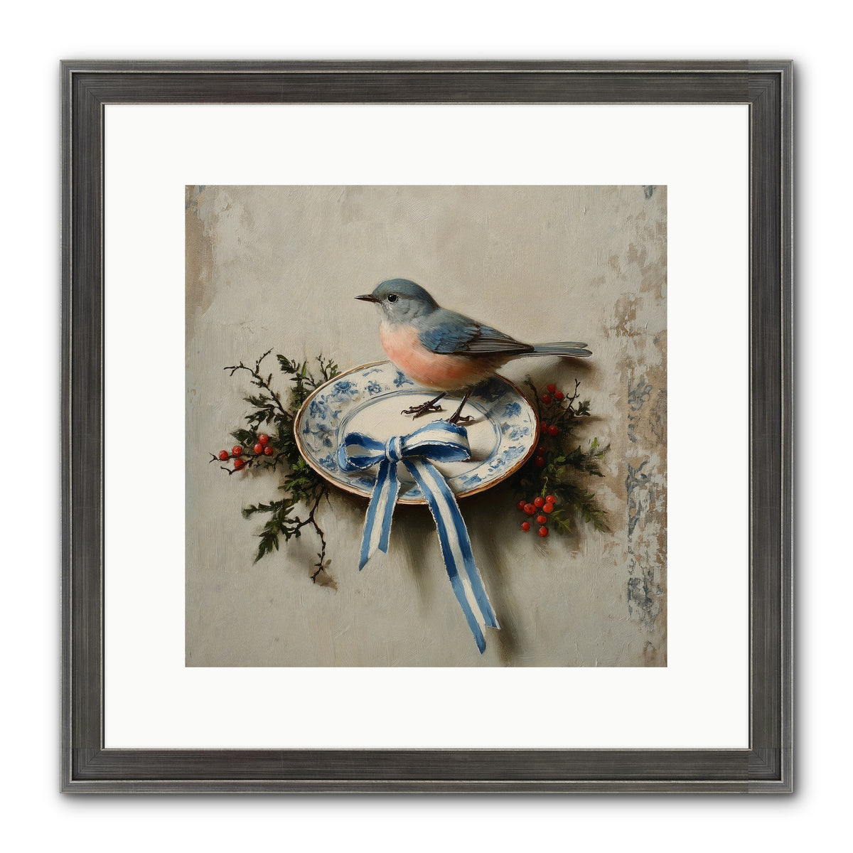 Velvet WIngs Framed Print - Slimwoods Black/Silver 12x12