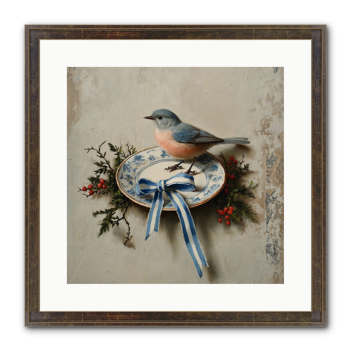 Velvet WIngs Framed Print - Slimwoods Black/Gold 16x16