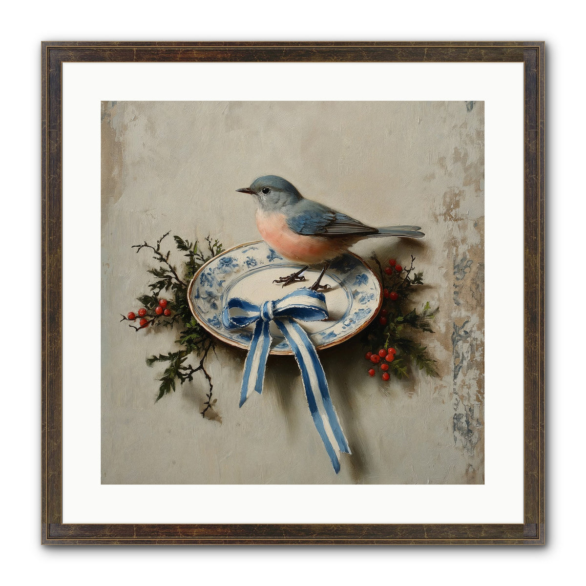 Velvet WIngs Framed Print - Slimwoods Black/Gold 20x20