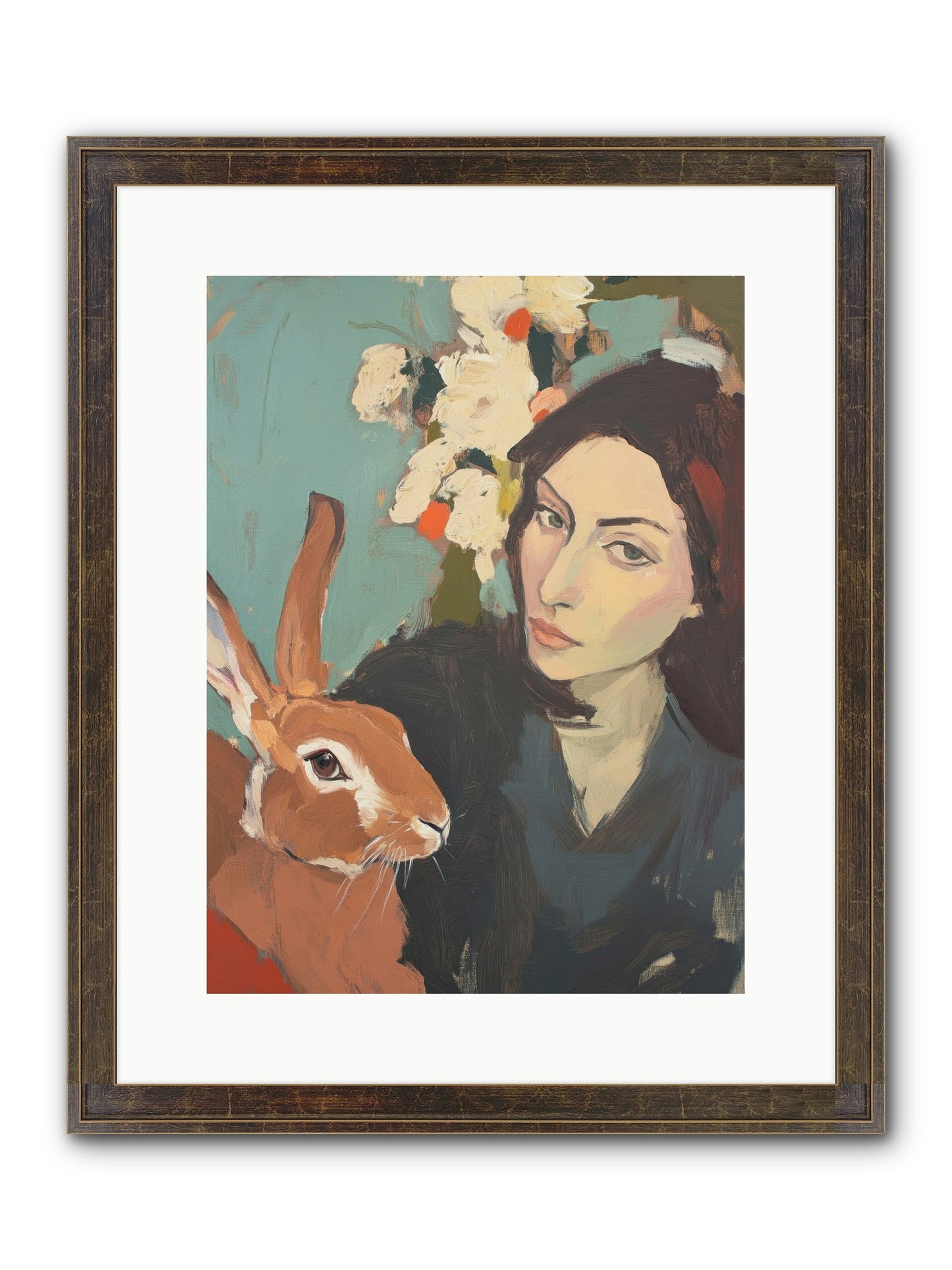 Velveteen Nobility Framed Print - Slimwoods Black/Gold 12x16