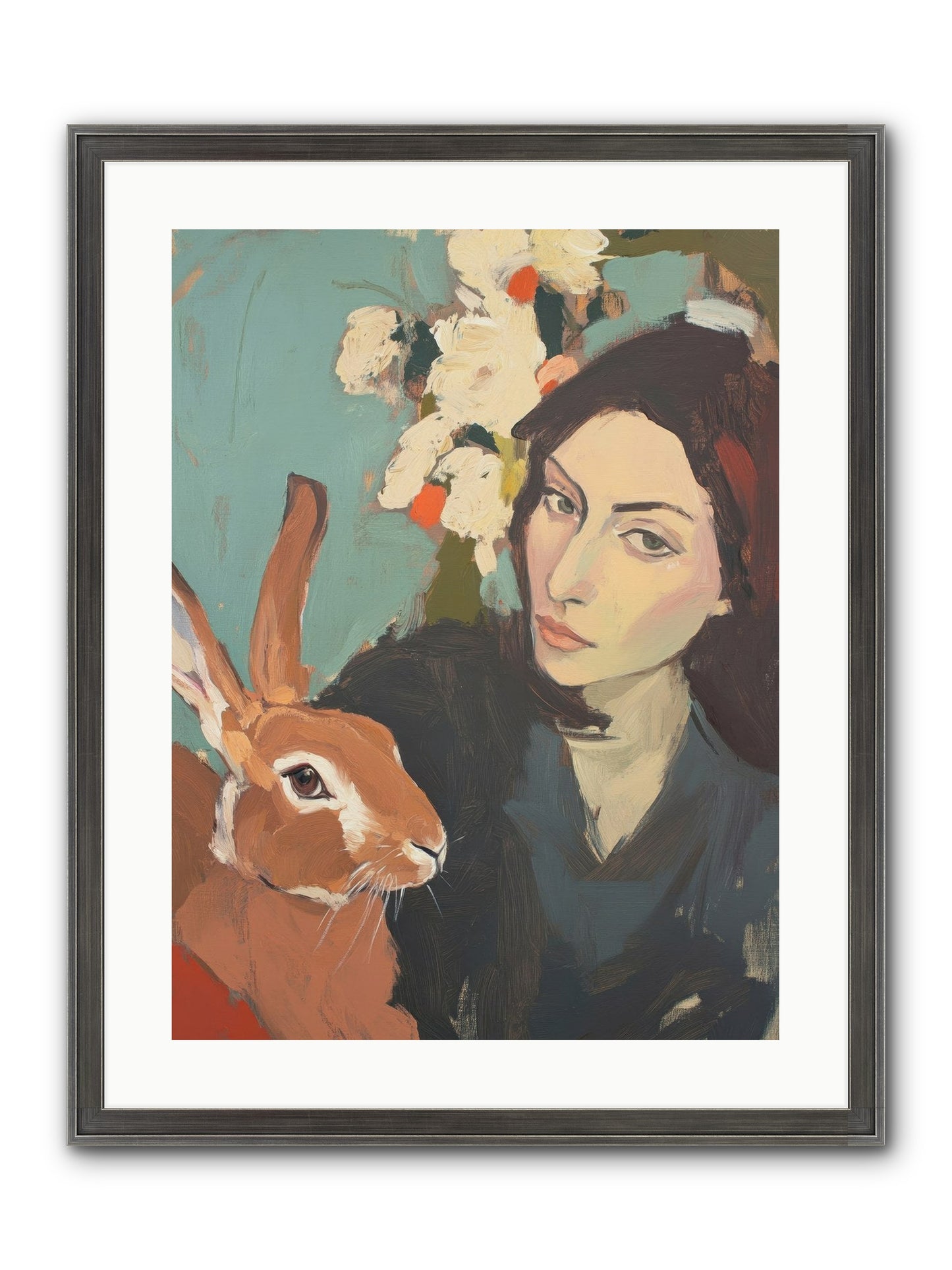 Velveteen Nobility Framed Print - Slimwoods Black/Silver 18x24