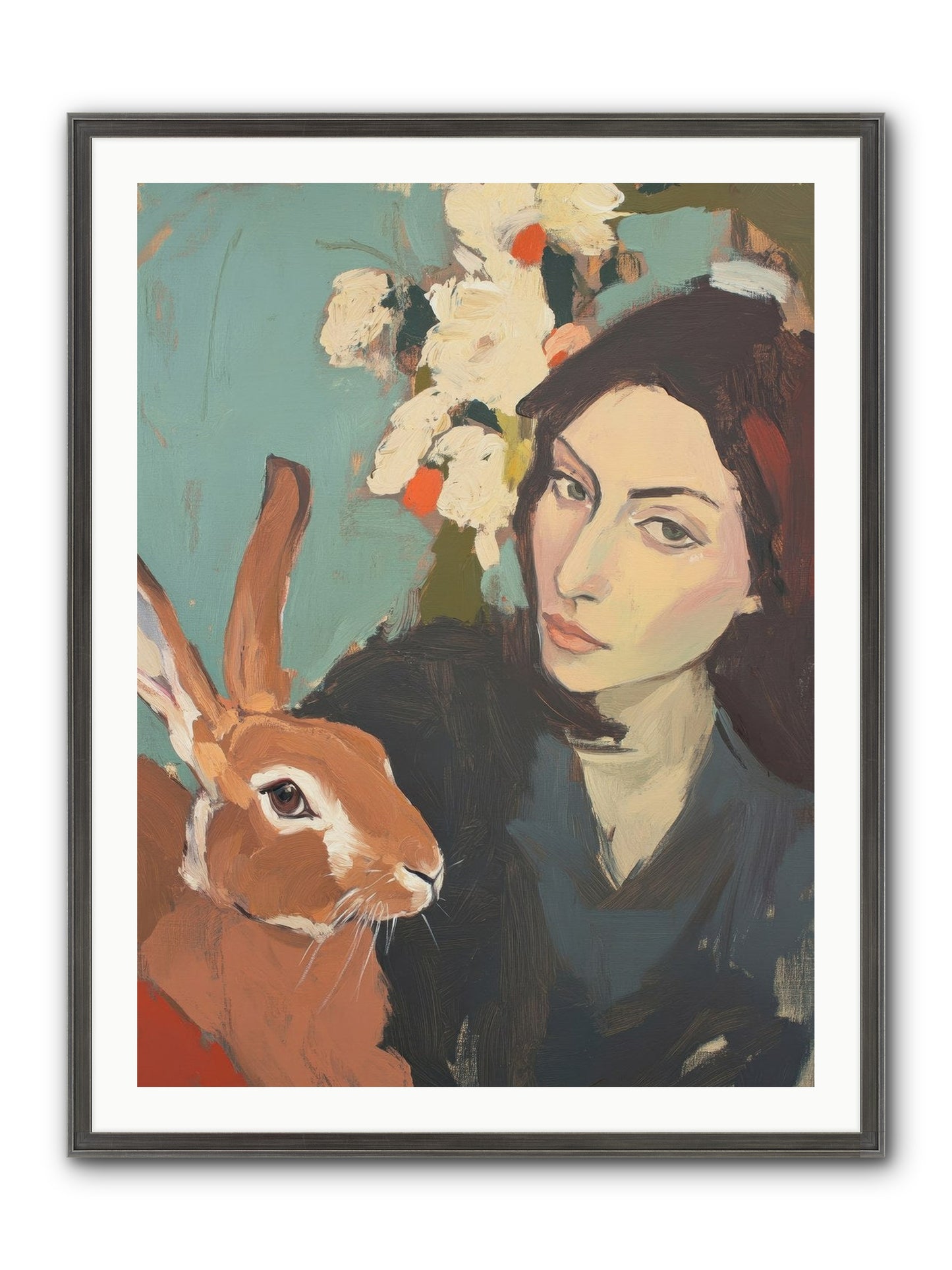 Velveteen Nobility Framed Print - Slimwoods Black/Silver 30x40