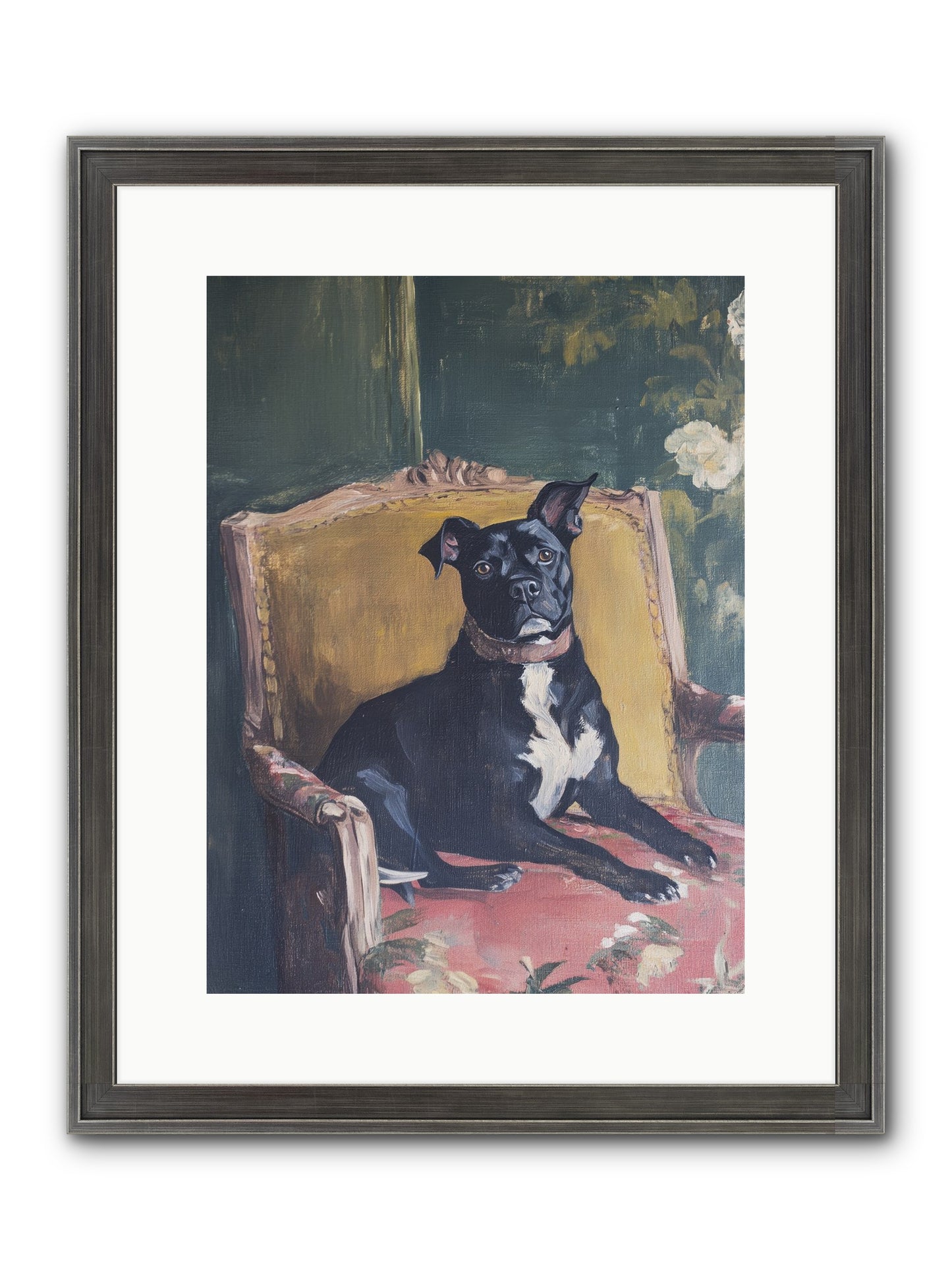 Veranda Velvet Framed Print - Slimwoods Black/Silver 12x16