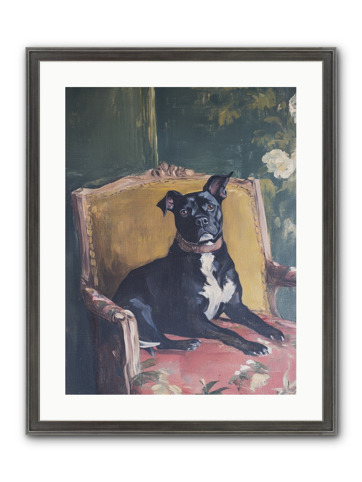 Veranda Velvet Framed Print - Slimwoods Black/Silver 18x24