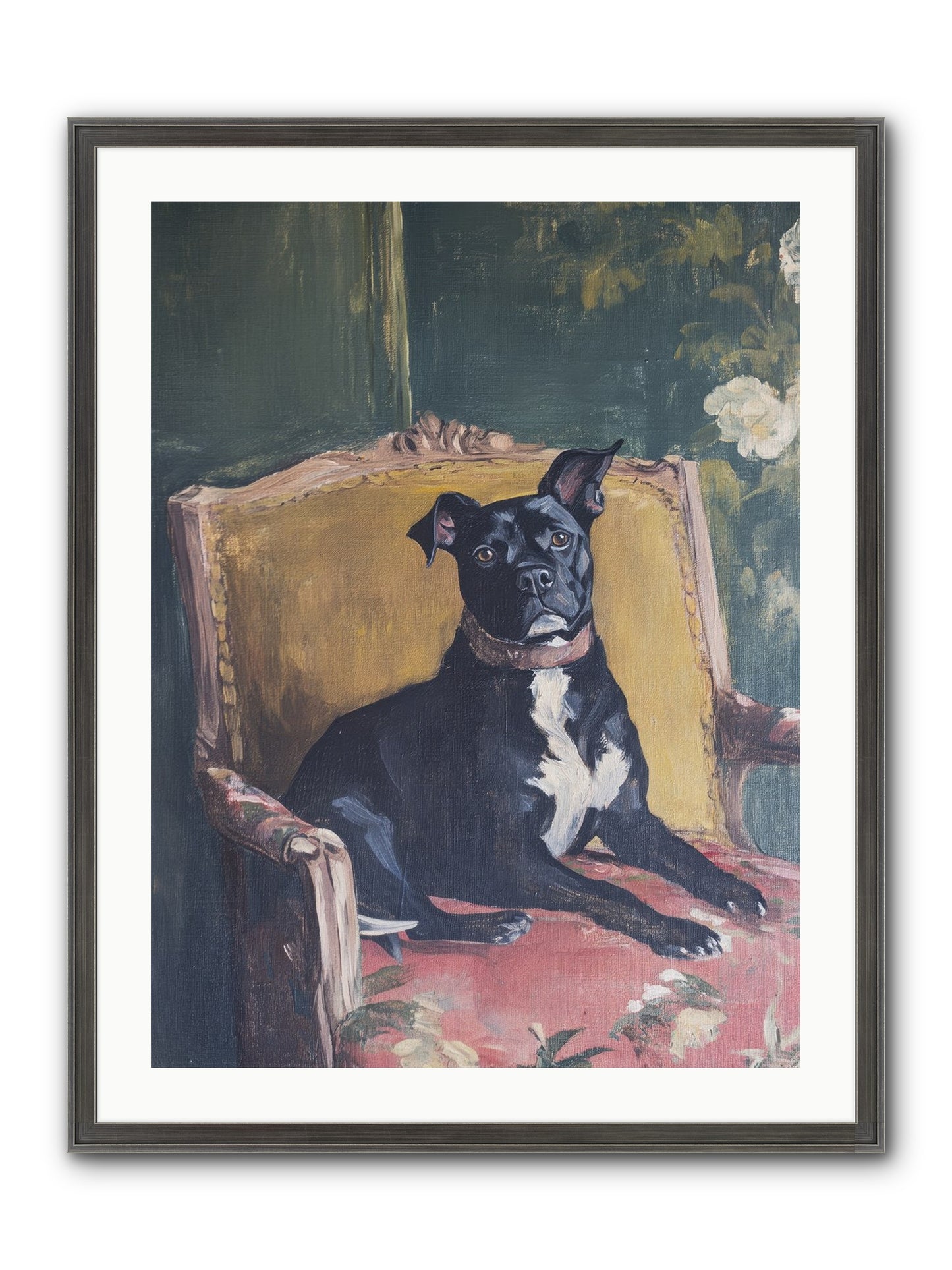 Veranda Velvet Framed Print - Slimwoods Black/Silver 24x32