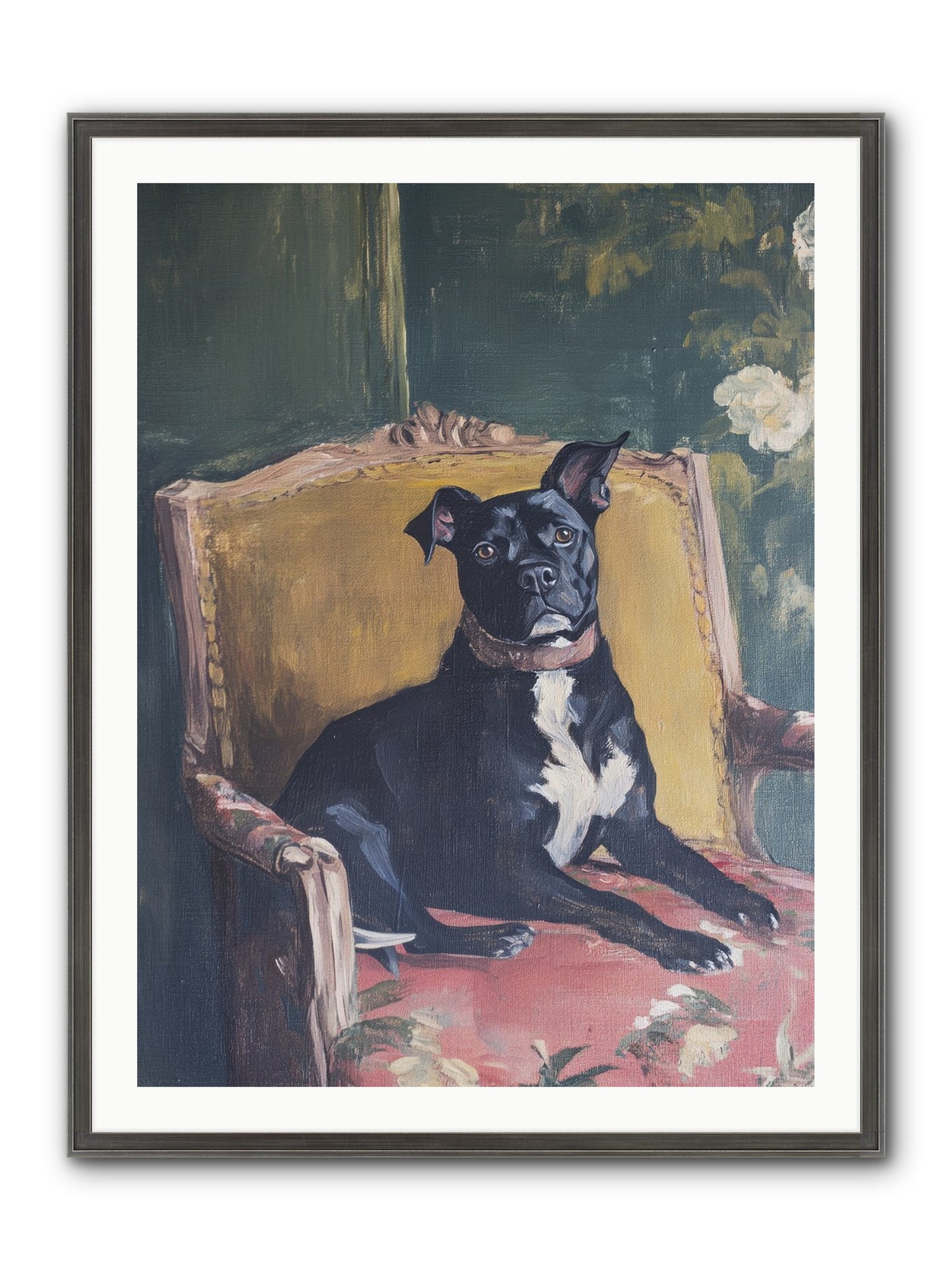Veranda Velvet Framed Print - Slimwoods Black/Silver 30x40