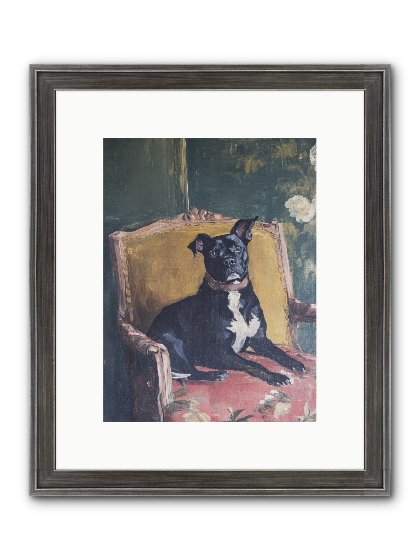 Veranda Velvet Framed Print - Slimwoods Black/Silver 9x12