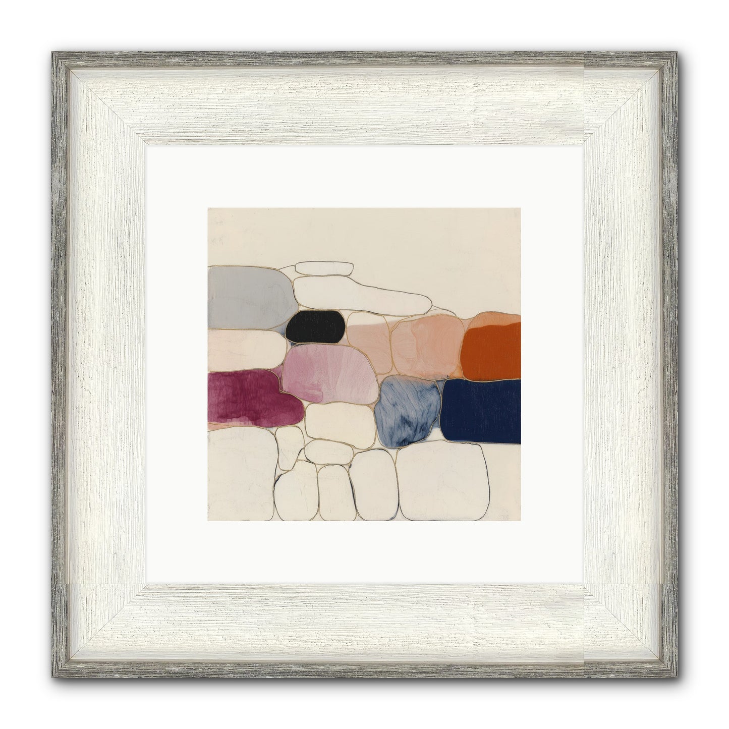 Verdancy No.2 Framed Print - Driftwood White 10x10