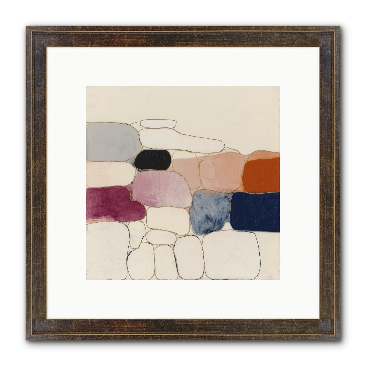 Verdancy No.2 Framed Print - Slimwoods Black/Gold 10x10