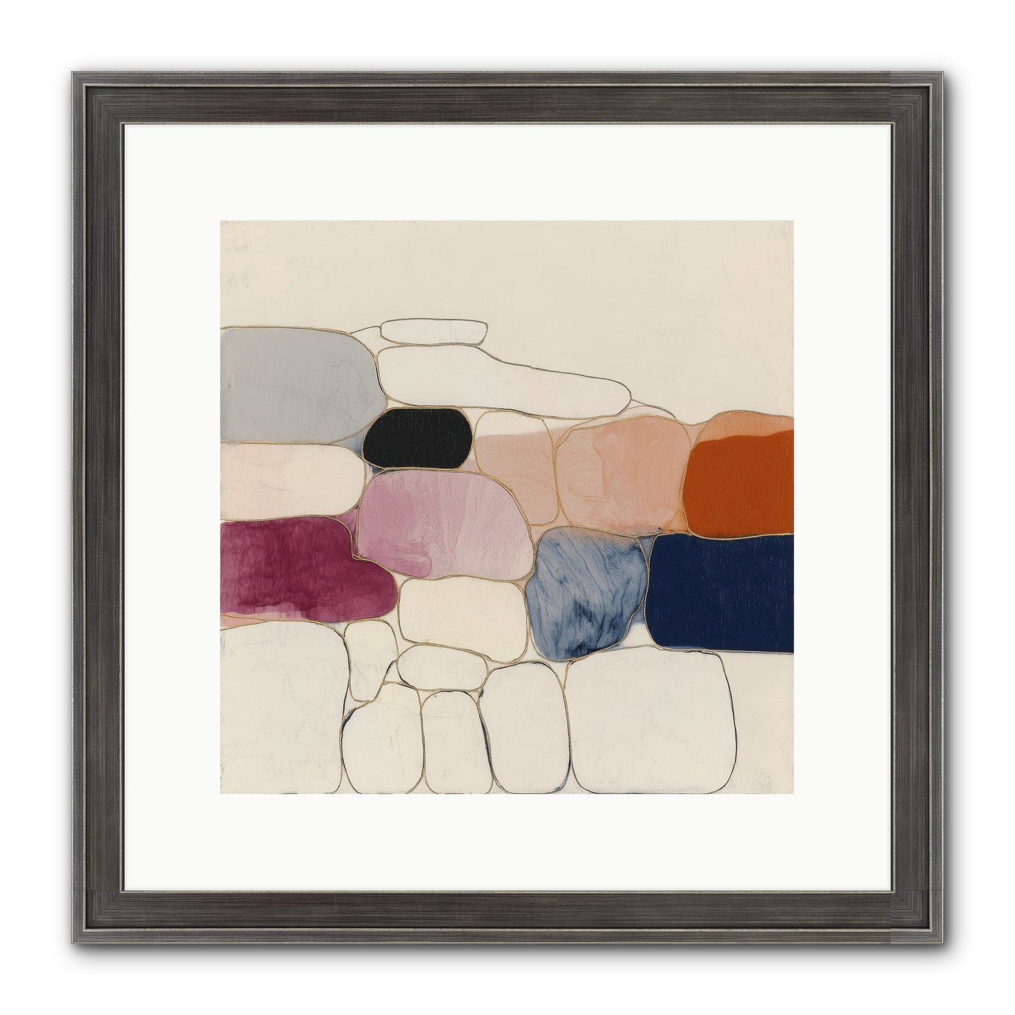 Verdancy No.2 Framed Print - Slimwoods Black/Silver 12x12