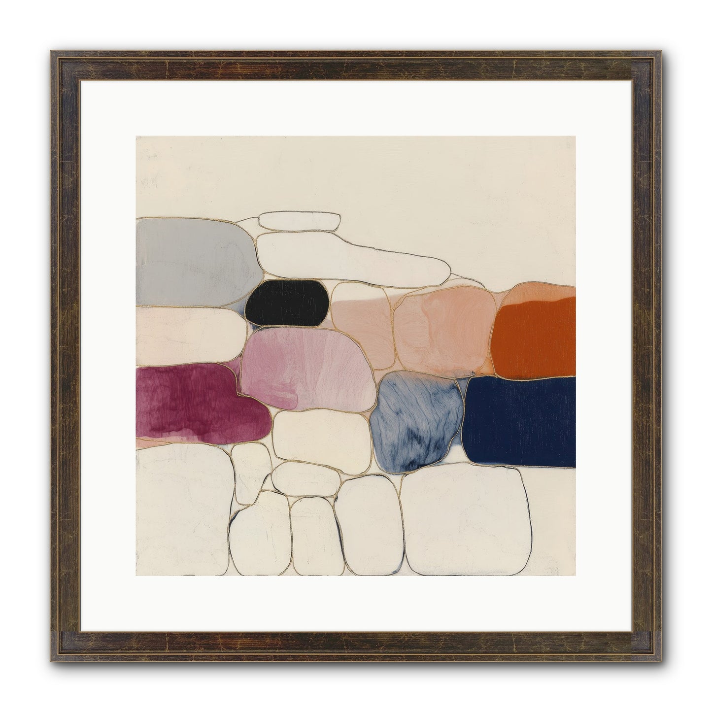 Verdancy No.2 Framed Print - Slimwoods Black/Gold 16x16