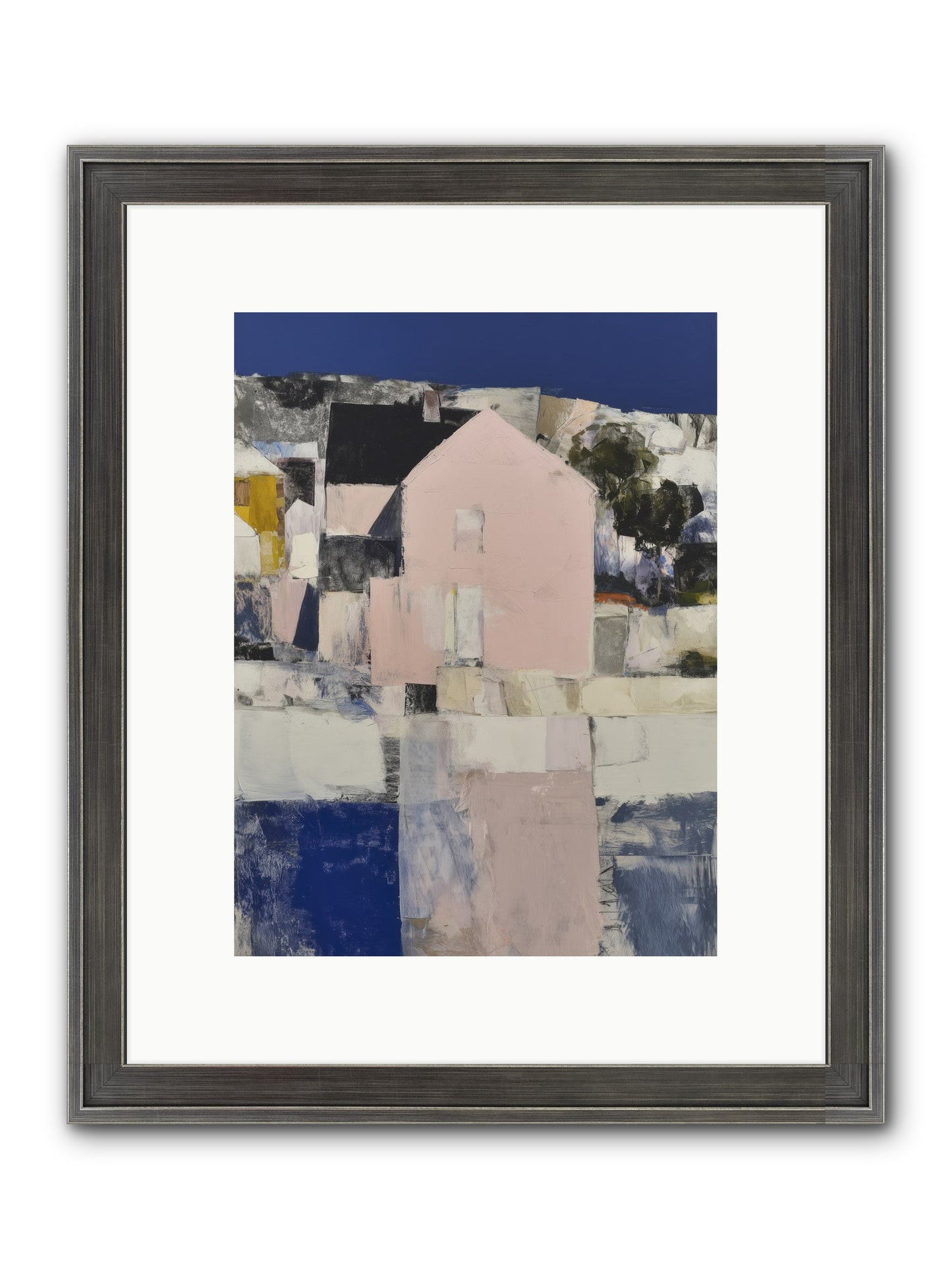 Verdant Crescent Framed Print - Slimwoods Black/Silver 9x12