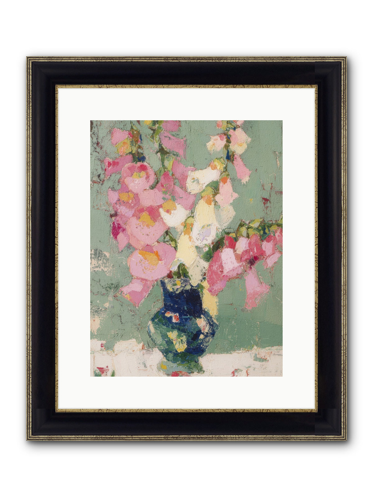 Verdant Secrets Framed Print - Black & Gold 12x16