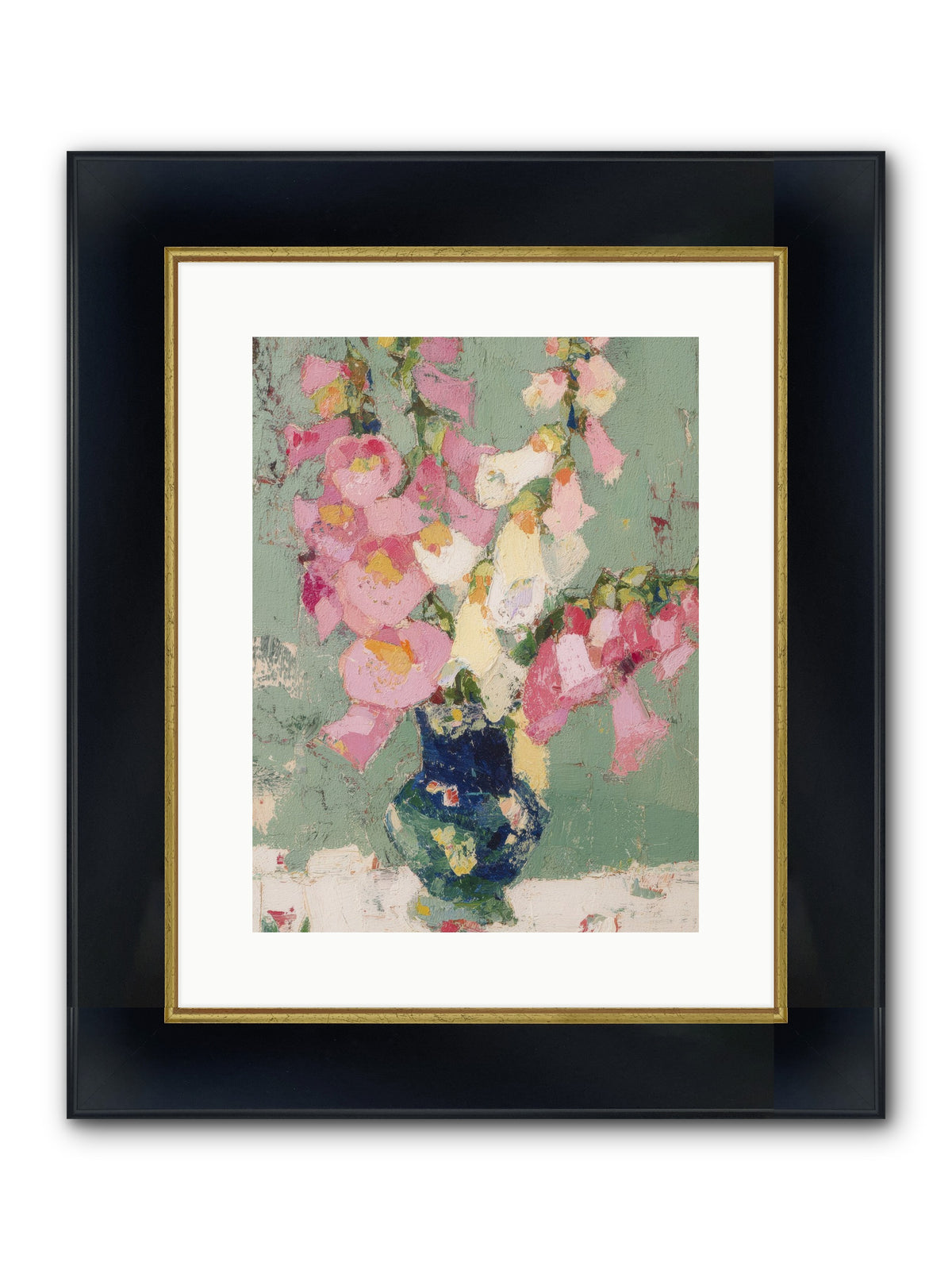 Verdant Secrets Framed Print - Wide Black w/Gold 12x16