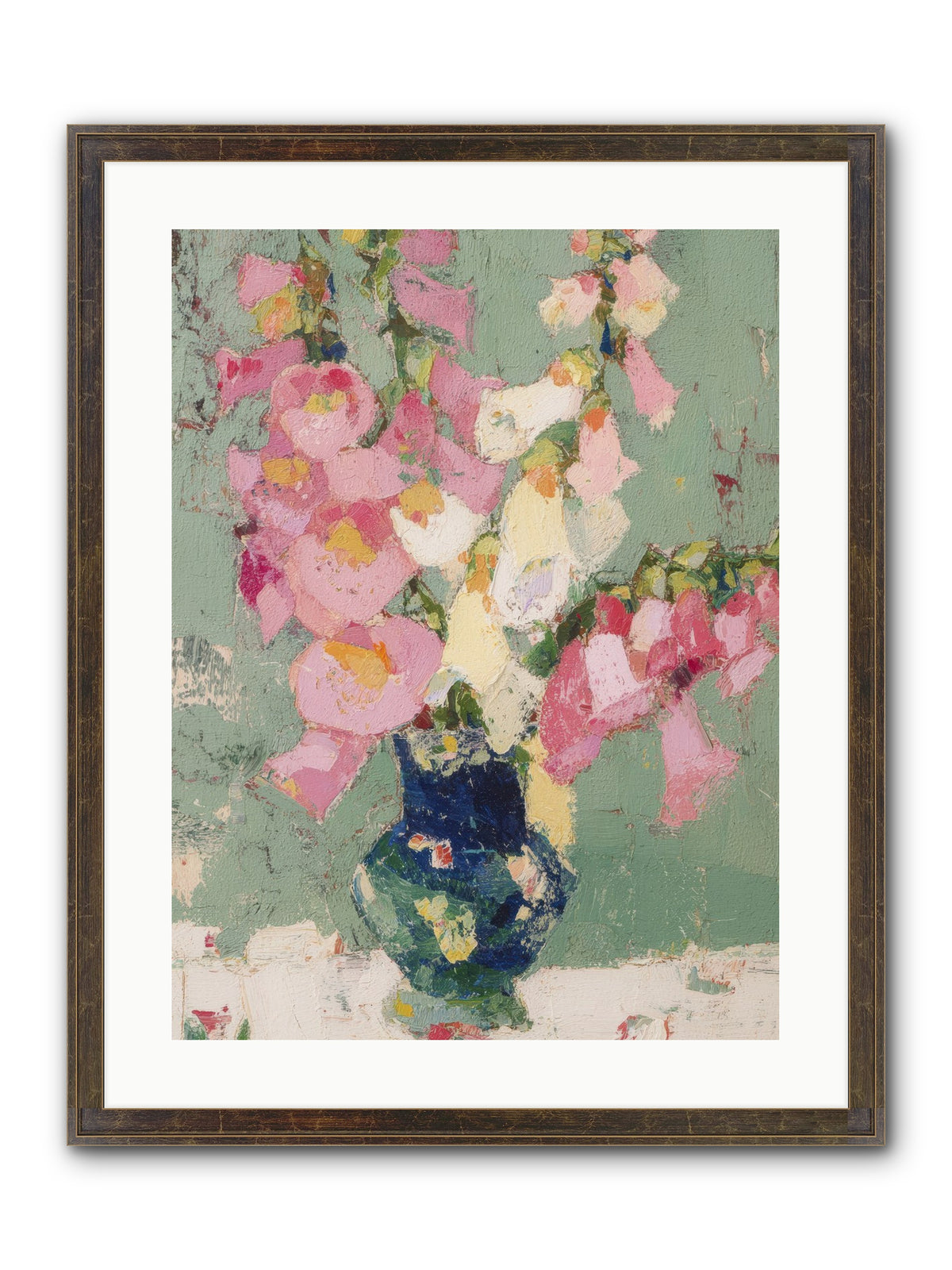 Verdant Secrets Framed Print - Slimwoods Black/Gold 18x24