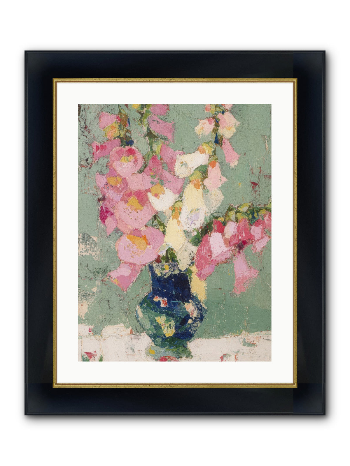 Verdant Secrets Framed Print - Wide Black w/Gold 18x24
