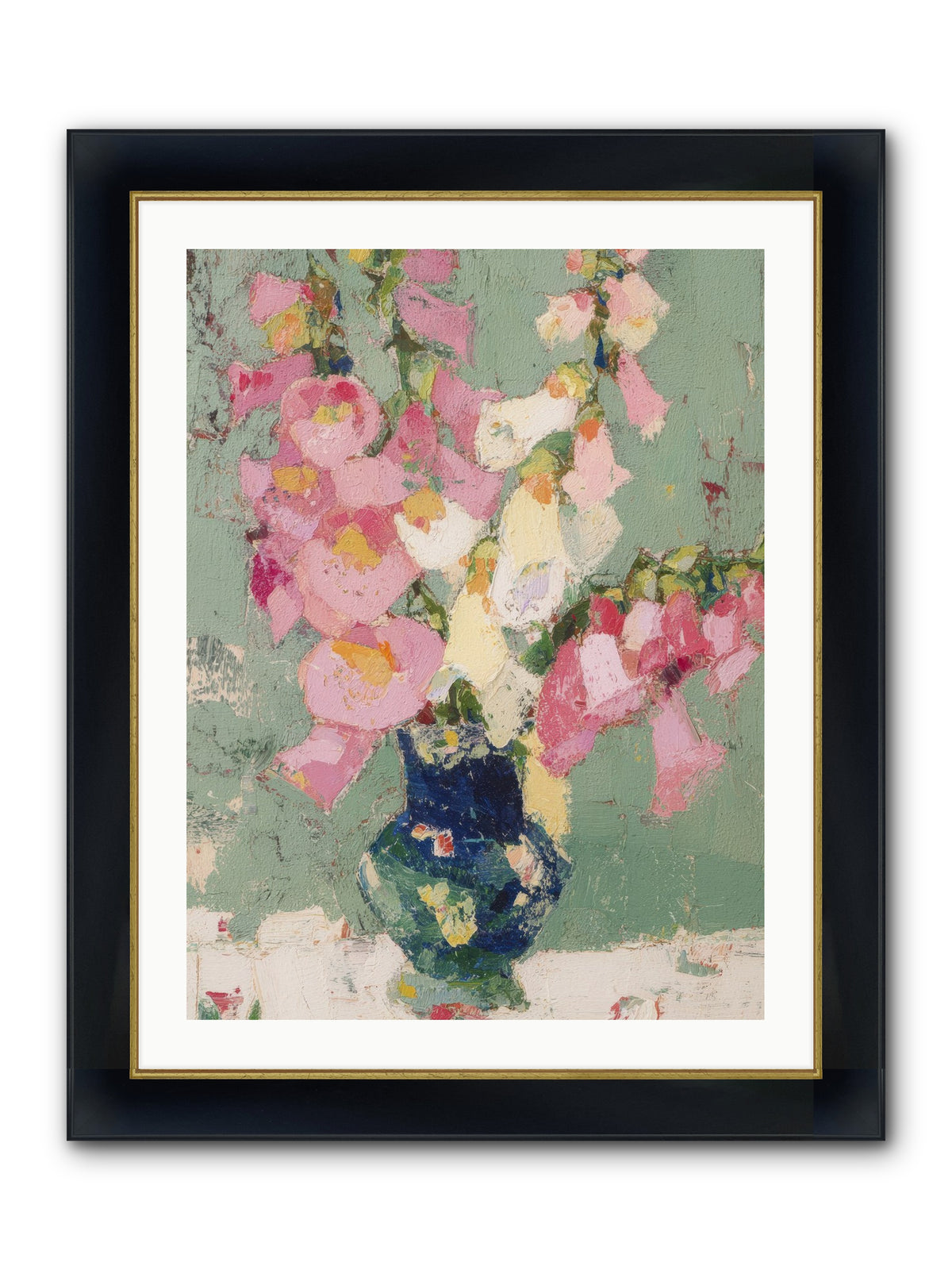 Verdant Secrets Framed Print - Wide Black w/Gold 24x32