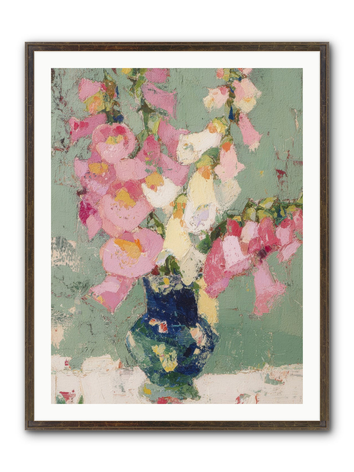 Verdant Secrets Framed Print - Slimwoods Black/Gold 30x40