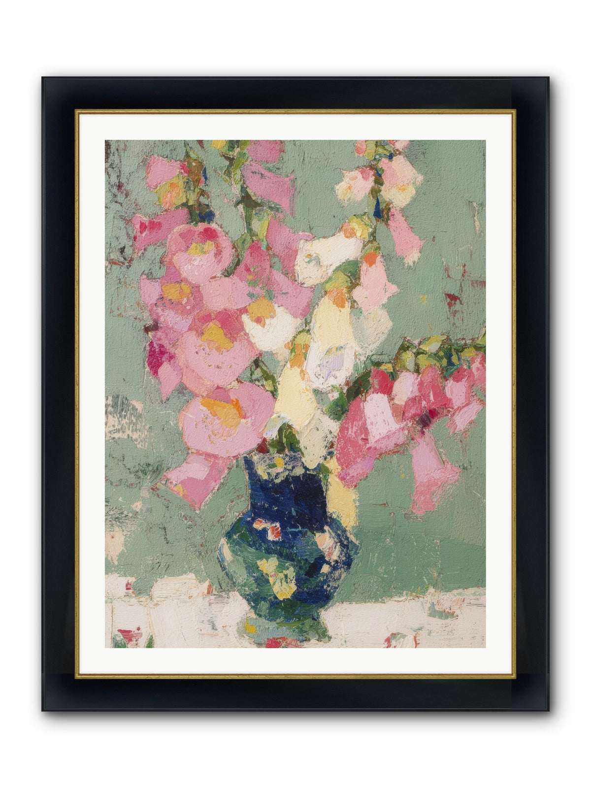 Verdant Secrets Framed Print - Wide Black w/Gold 30x40
