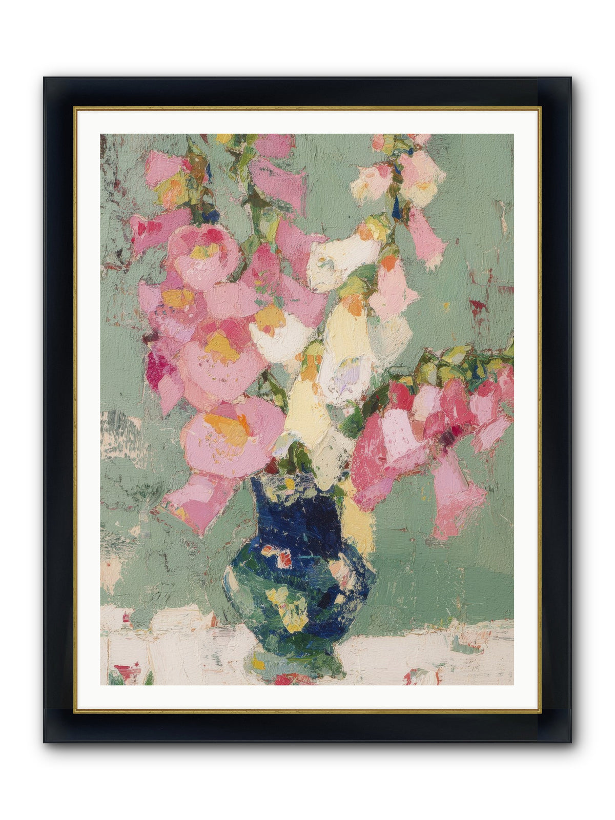 Verdant Secrets Framed Print - Wide Black w/Gold 36x48