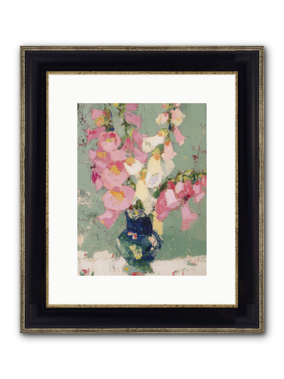 Verdant Secrets Framed Print - Black & Gold 9x12