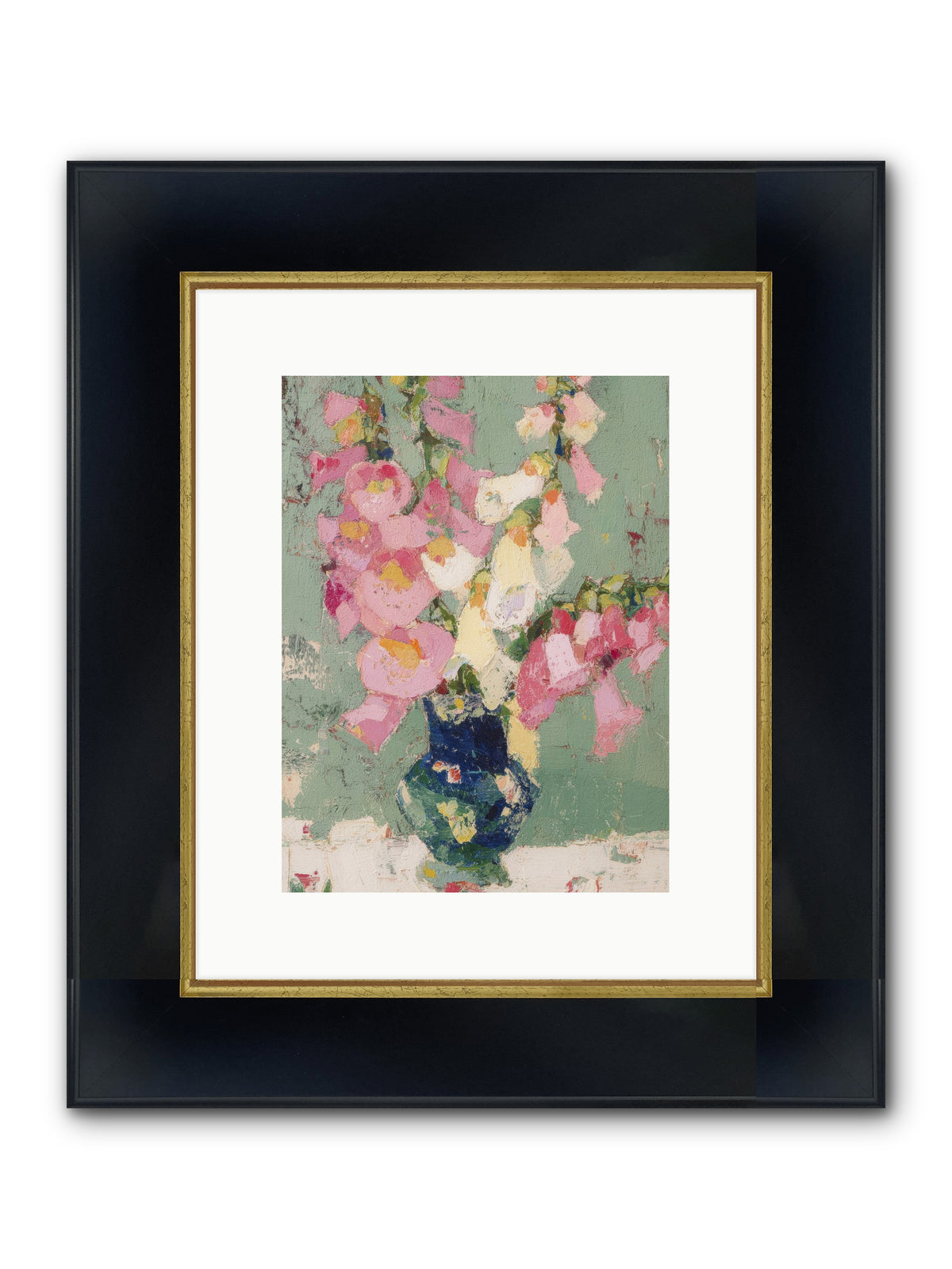 Verdant Secrets Framed Print - Wide Black w/Gold 9x12
