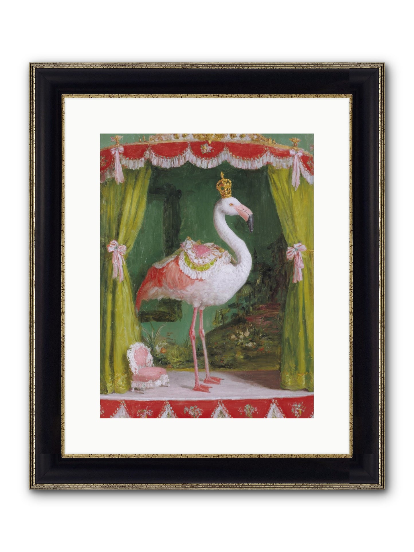 Verdant Theater Framed Print - Black & Gold 12x16