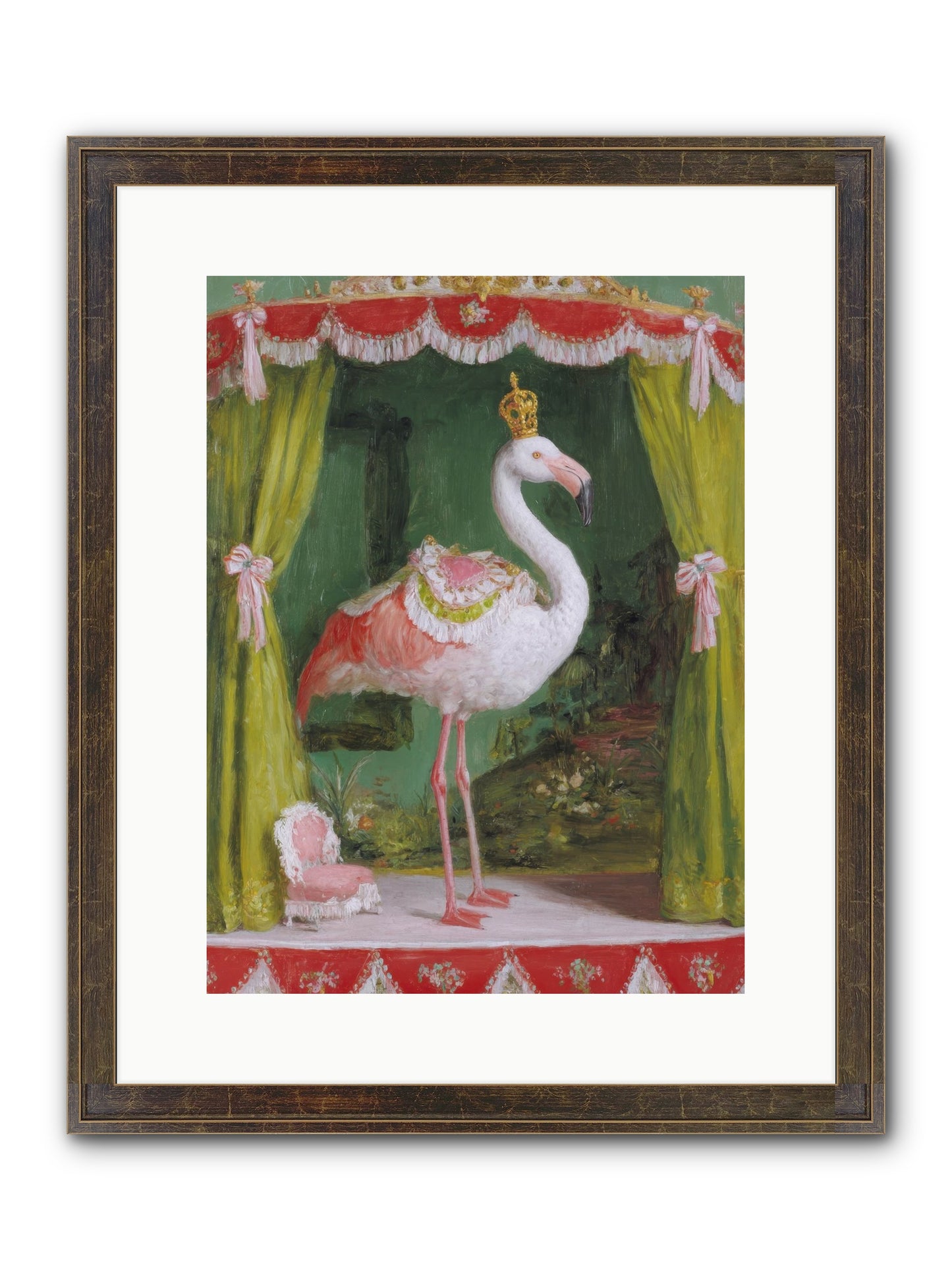 Verdant Theater Framed Print - Slimwoods Black/Gold 12x16