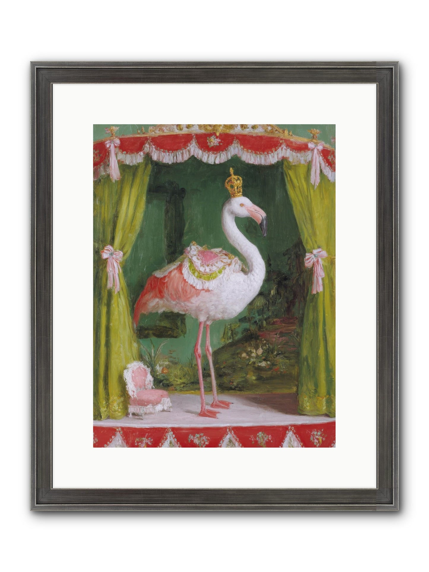Verdant Theater Framed Print - Slimwoods Black/Silver 12x16