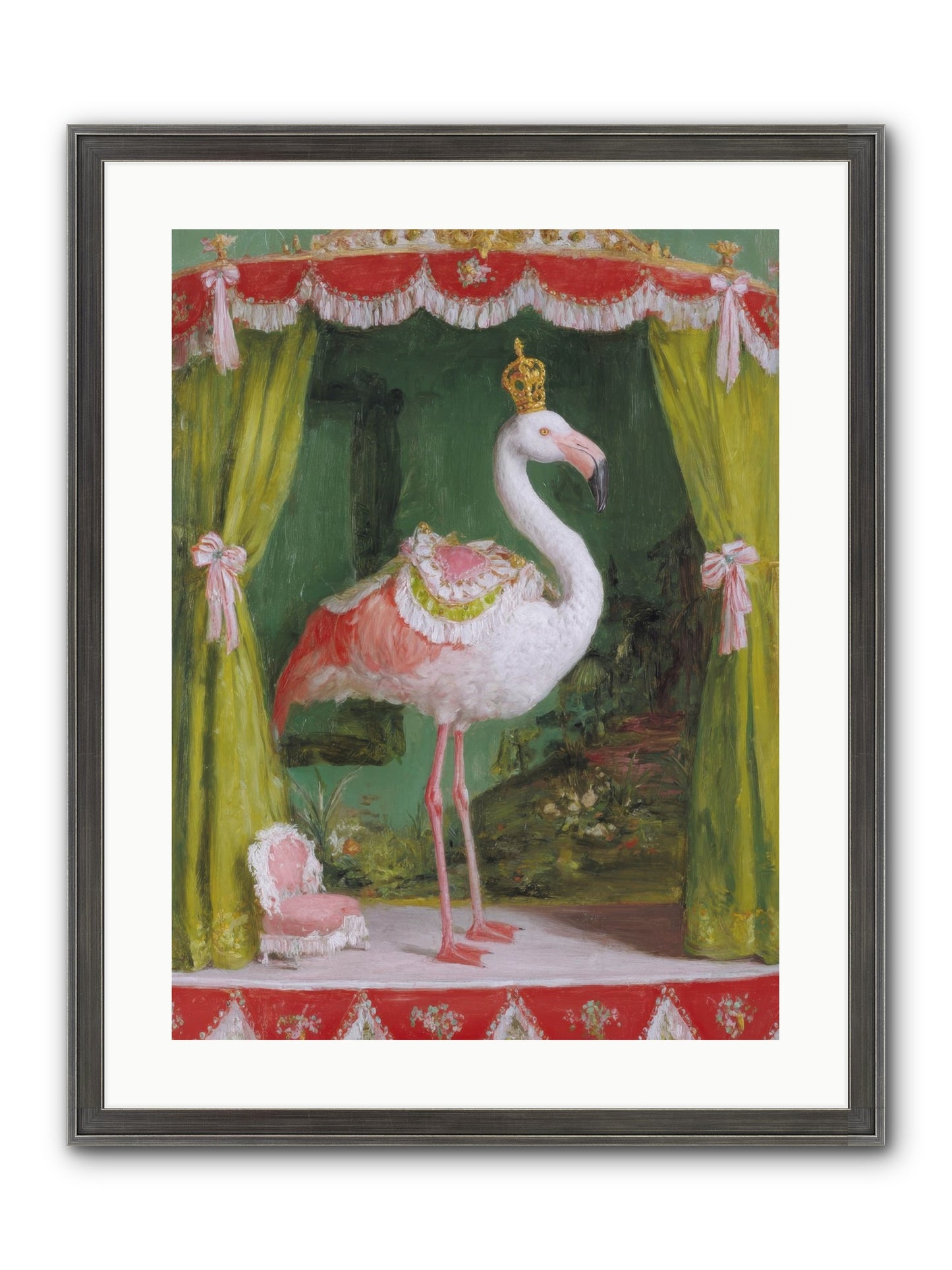 Verdant Theater Framed Print - Slimwoods Black/Silver 18x24