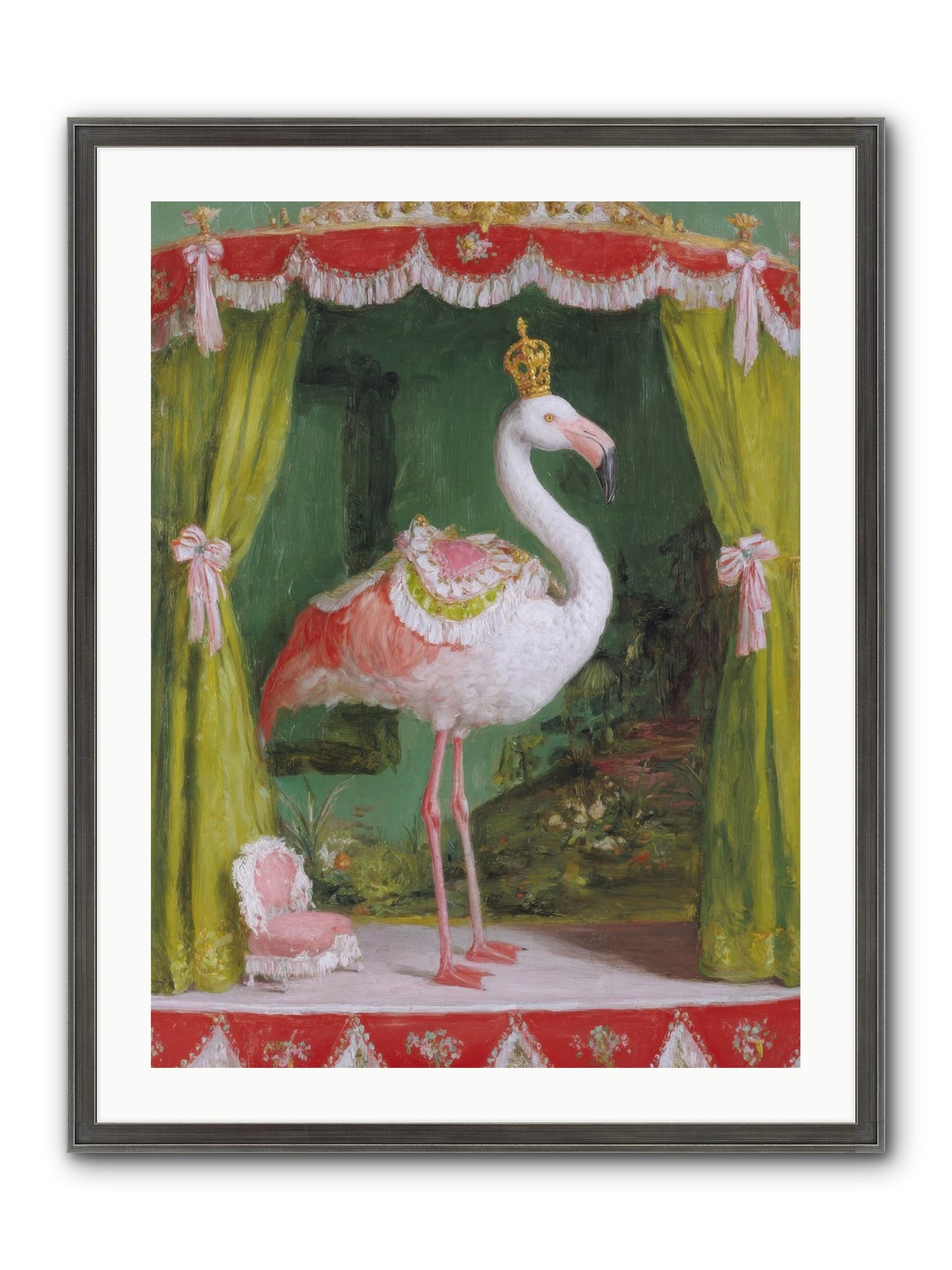 Verdant Theater Framed Print - Slimwoods Black/Silver 24x32