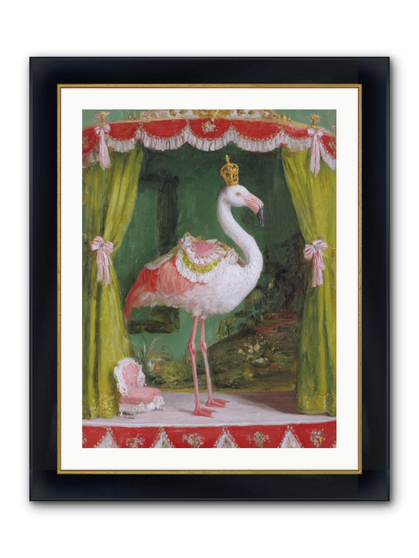Verdant Theater Framed Print - Wide Black w/Gold 24x32