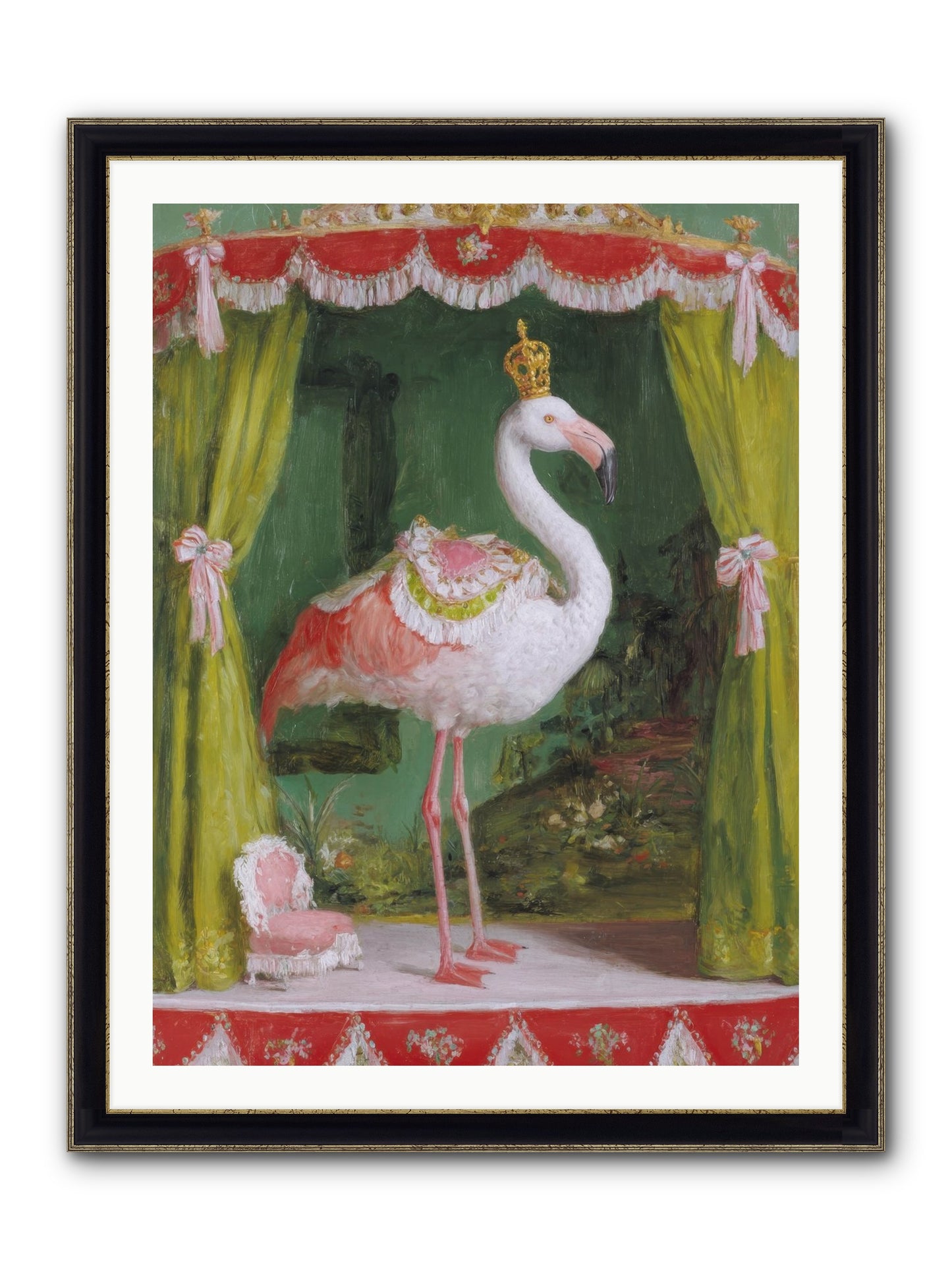 Verdant Theater Framed Print - Black & Gold 30x40