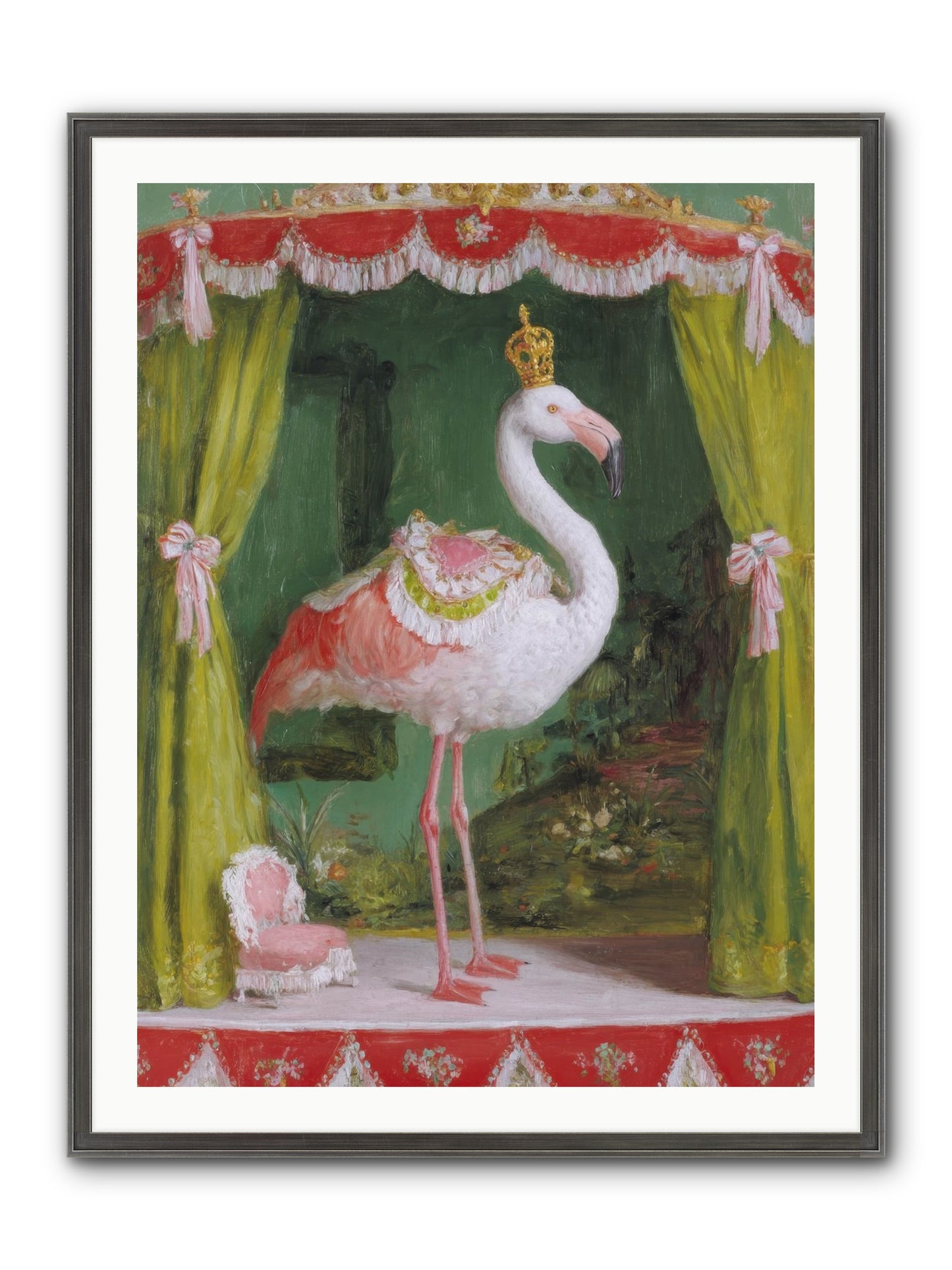 Verdant Theater Framed Print - Slimwoods Black/Silver 30x40