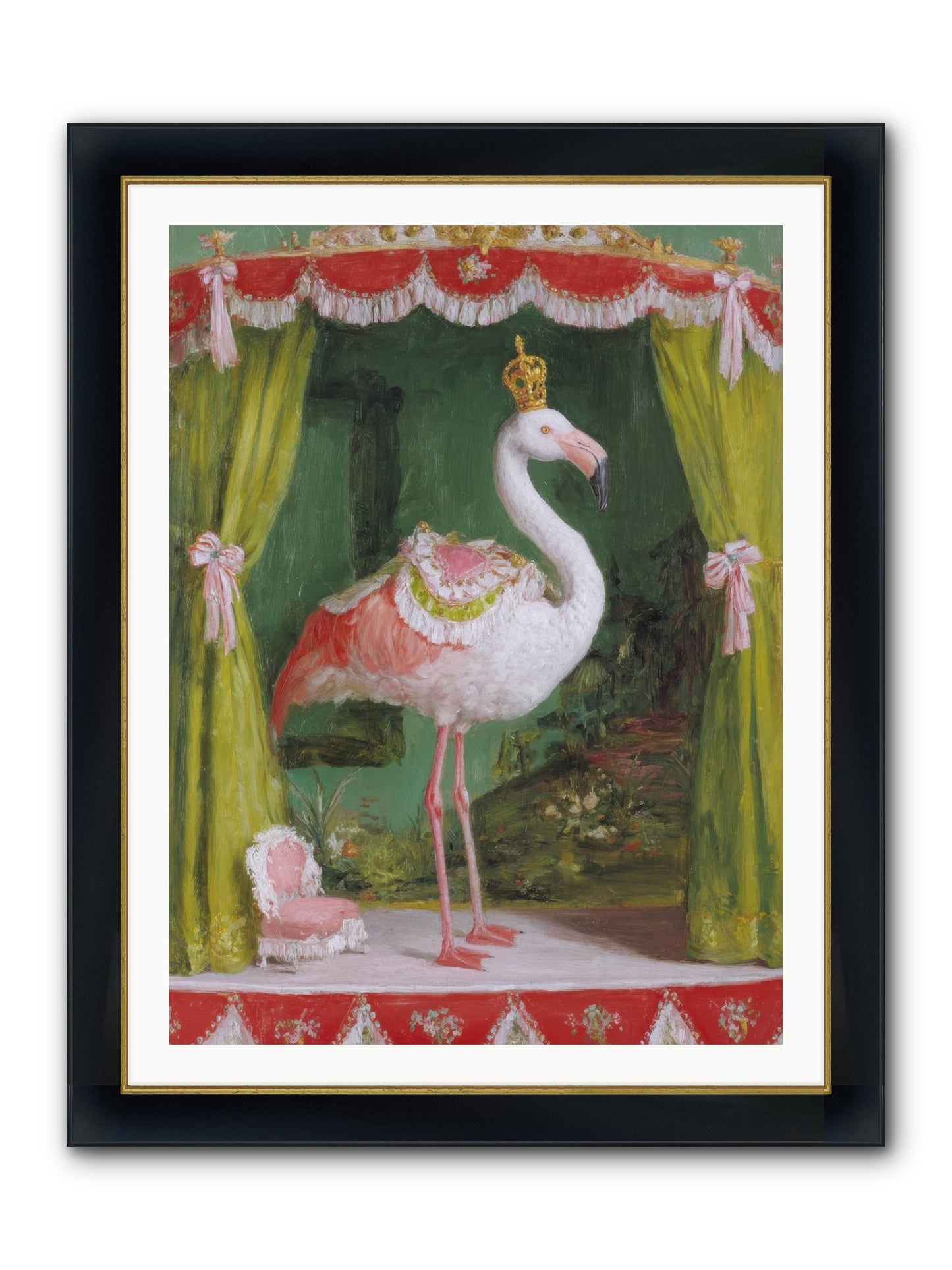 Verdant Theater Framed Print - Wide Black w/Gold 30x40
