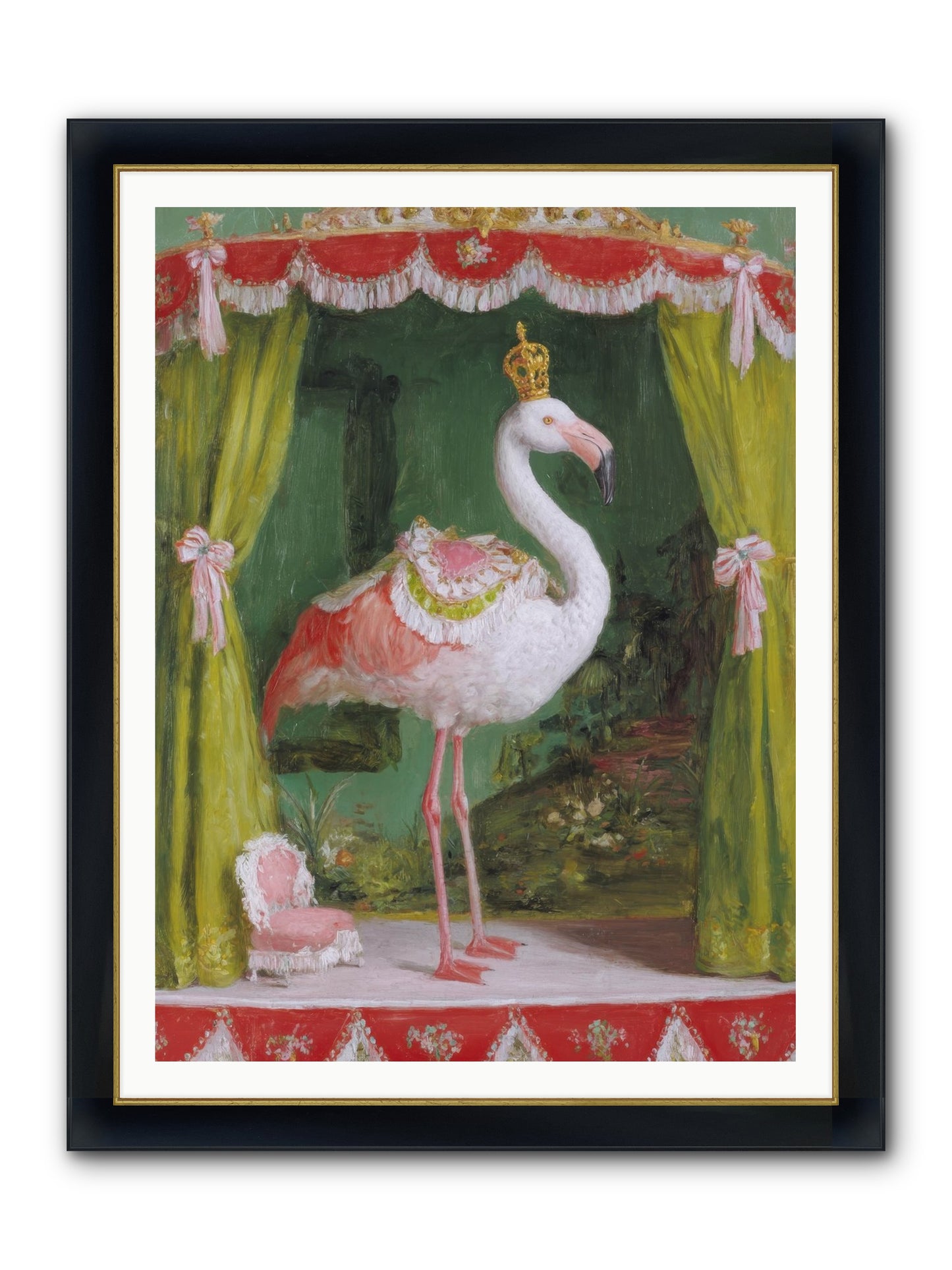 Verdant Theater Framed Print - Wide Black w/Gold 36x48