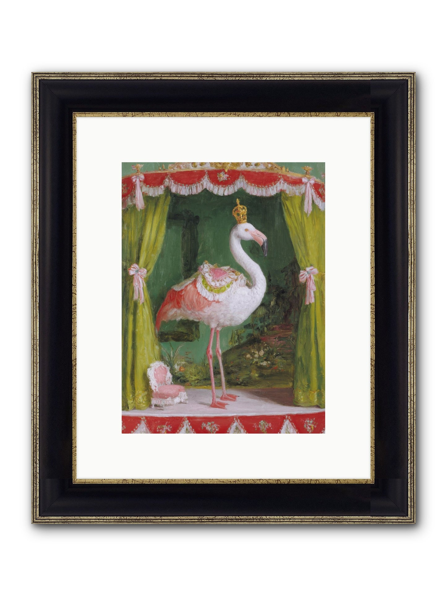 Verdant Theater Framed Print - Black & Gold 9x12