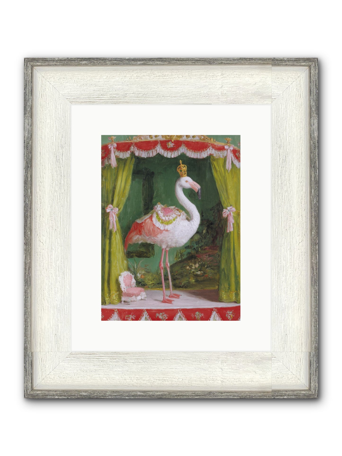 Verdant Theater Framed Print - Driftwood White 9x12