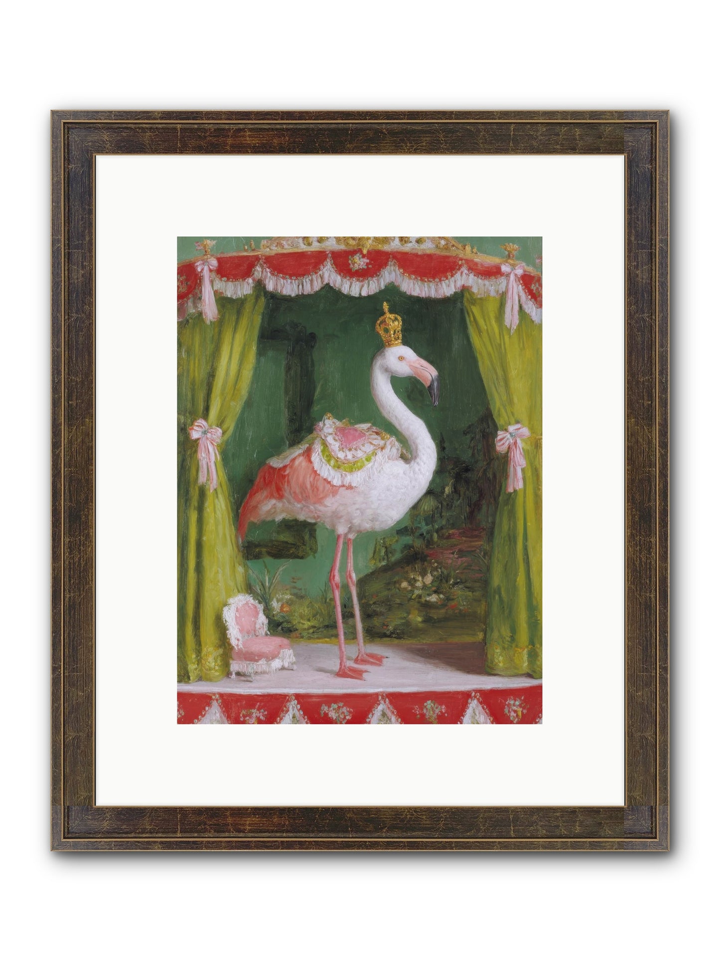 Verdant Theater Framed Print - Slimwoods Black/Gold 9x12