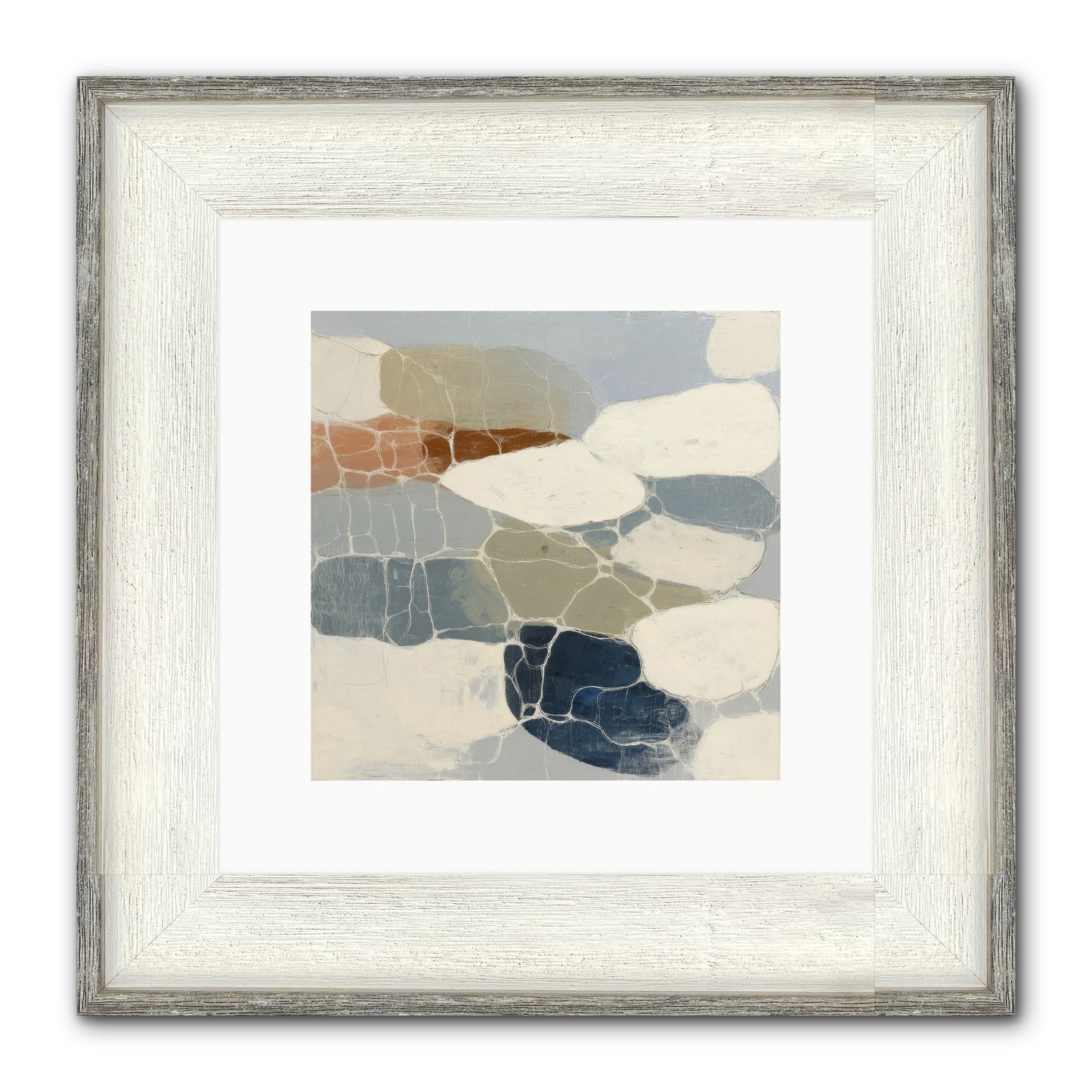 Verdure Framed Print - Driftwood White 10x10