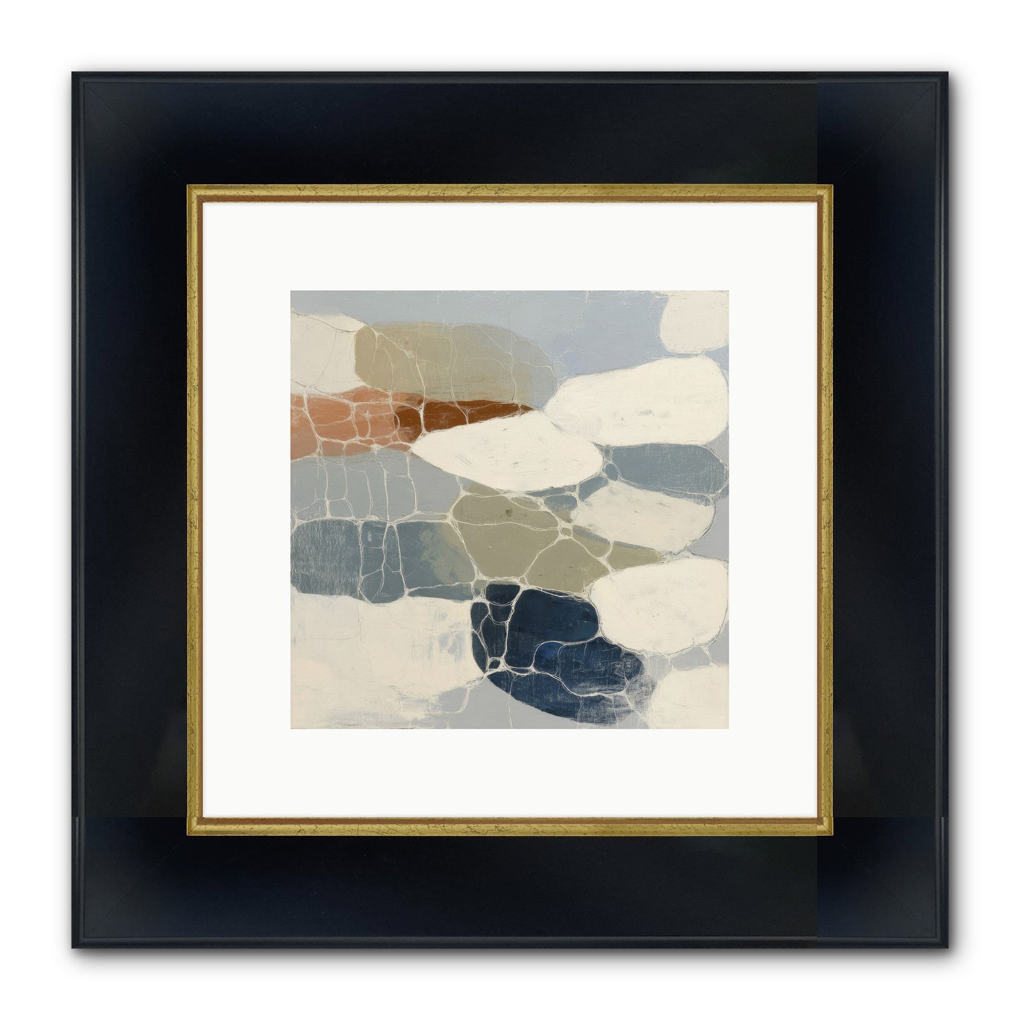 Verdure Framed Print - Wide Black w/Gold 10x10