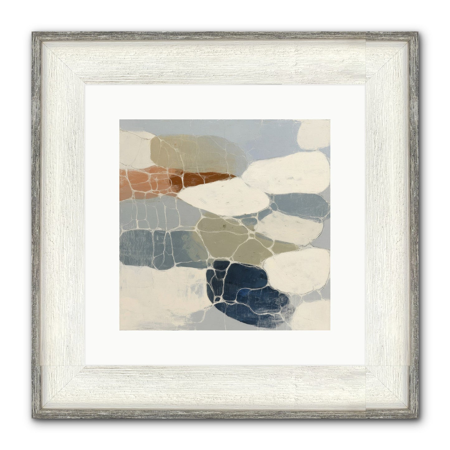 Verdure Framed Print - Driftwood White 12x12