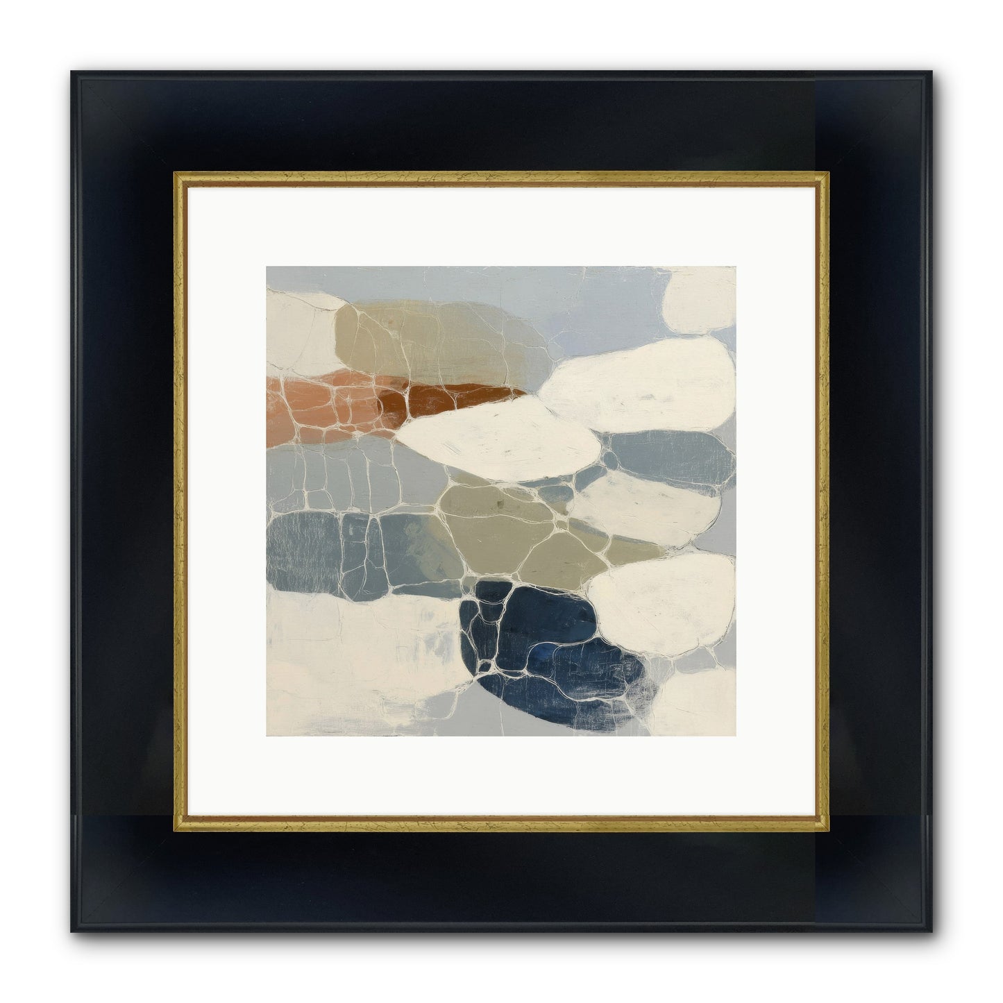 Verdure Framed Print - Wide Black w/Gold 12x12