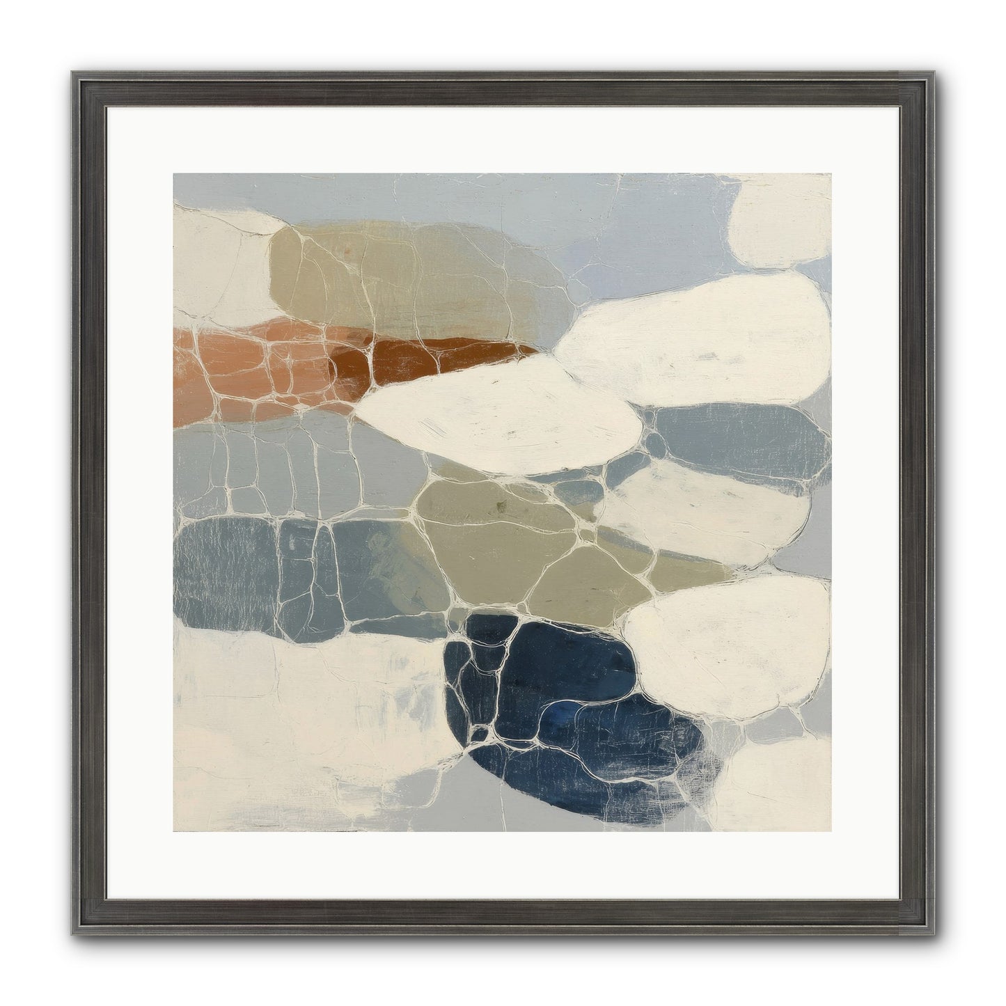 Verdure Framed Print - Slimwoods Black/Silver 20x20