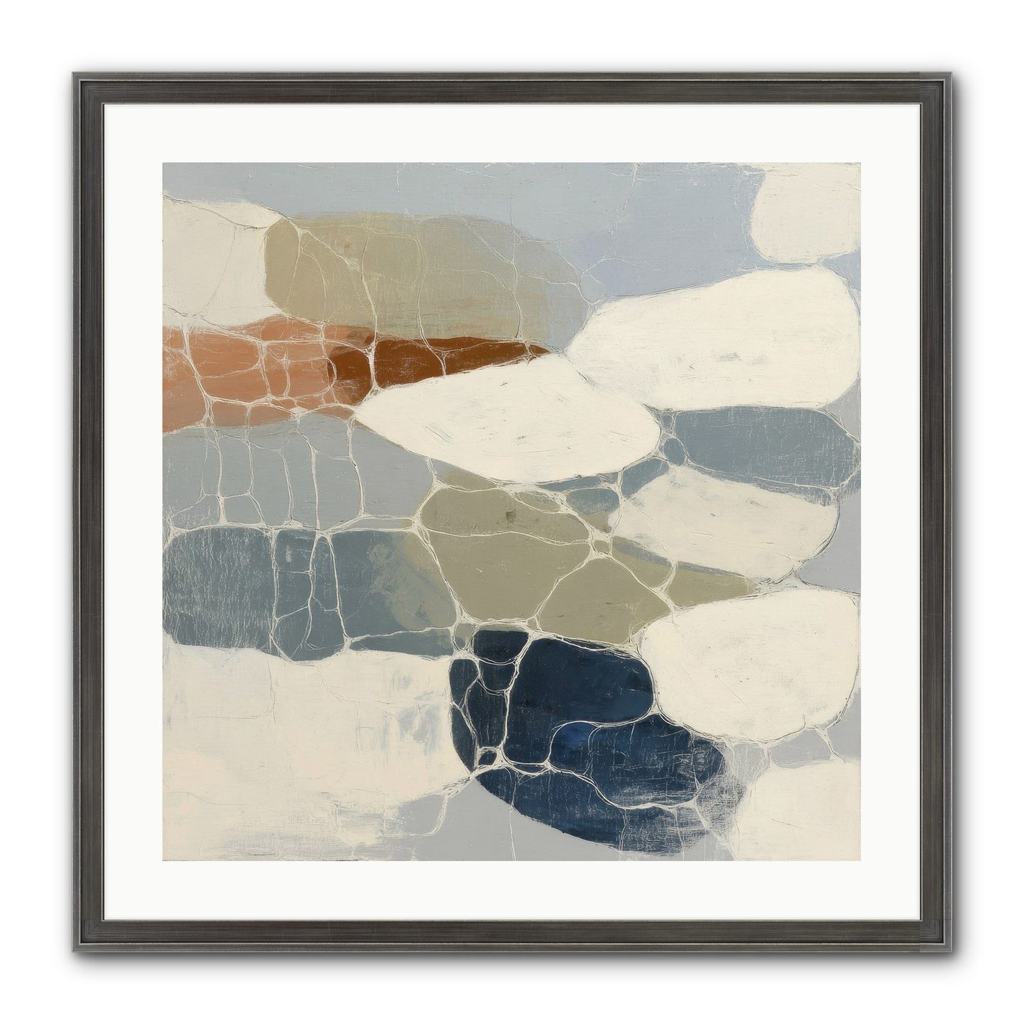 Verdure Framed Print - Slimwoods Black/Silver 24x24