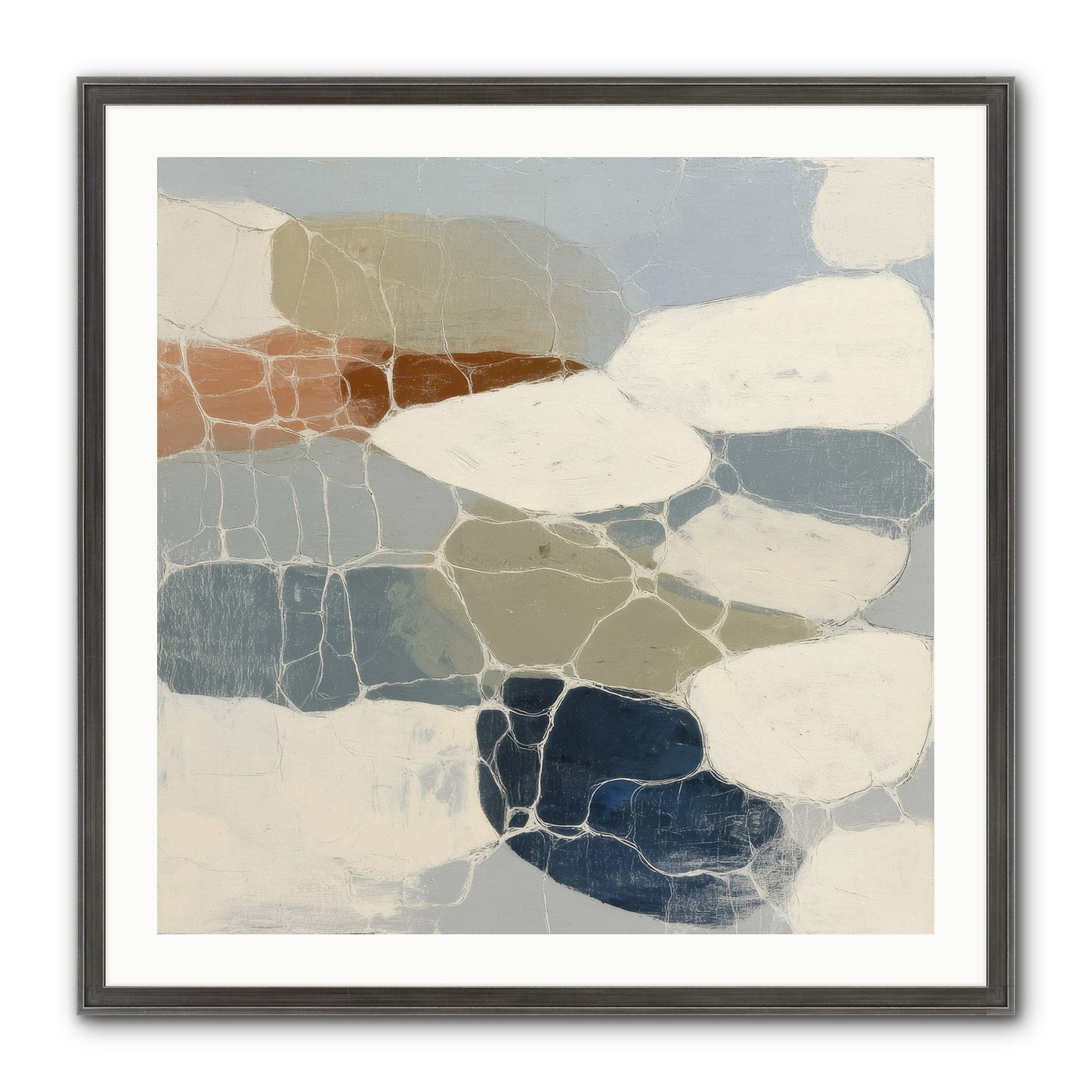 Verdure Framed Print - Slimwoods Black/Silver 30x30